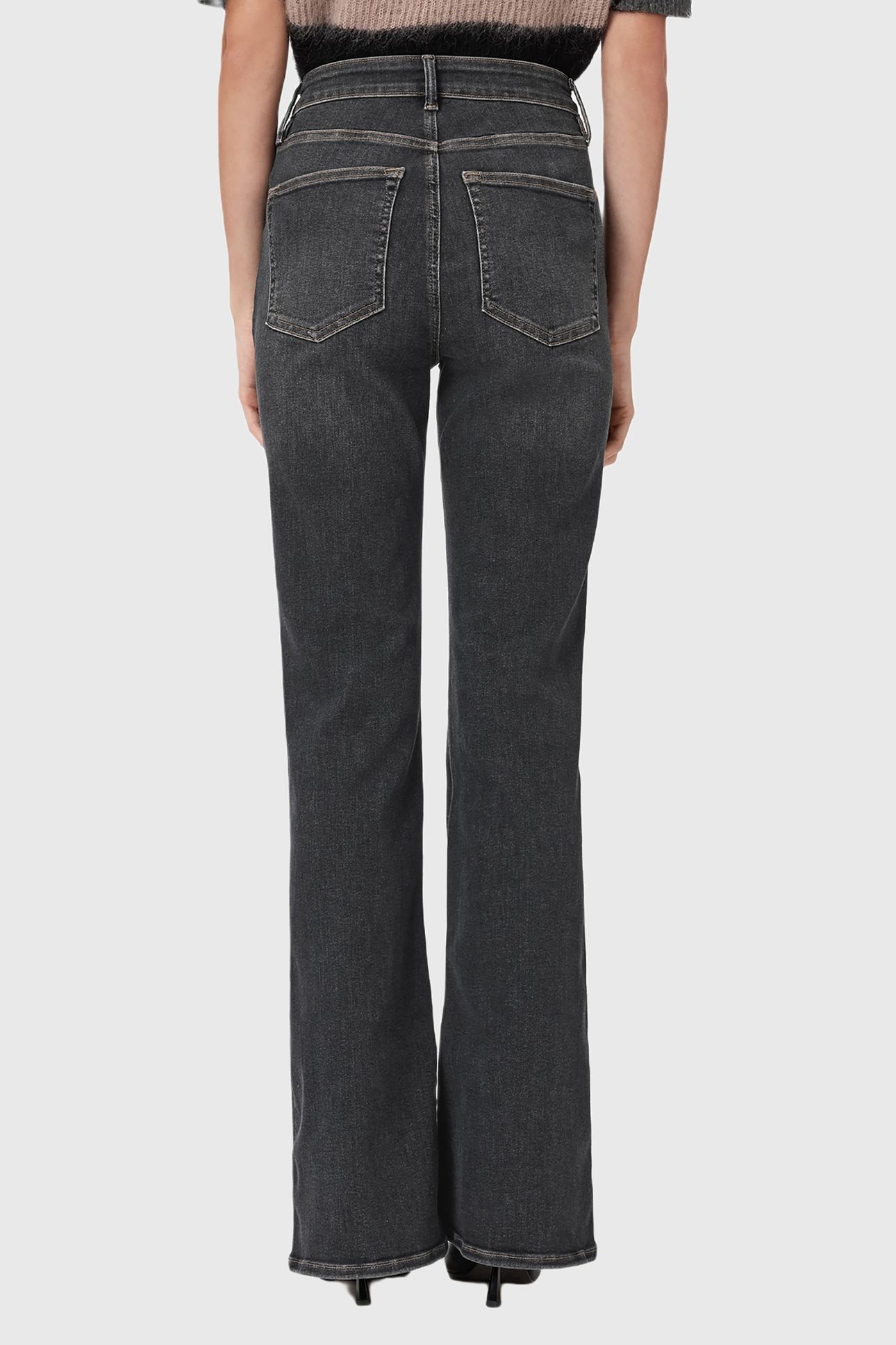 MAISIE FLARE JEAN WASHED GREY 4