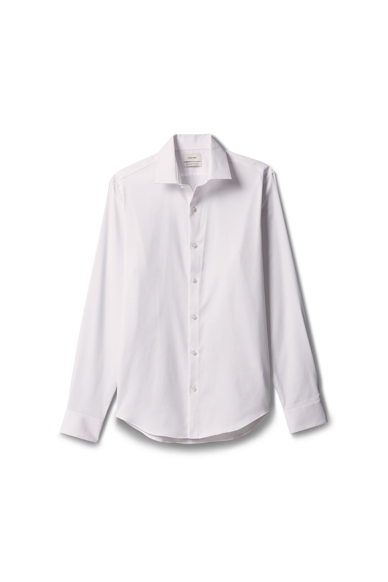 SLIM STRAIGHT COLLAR SHIRT WHITE 4