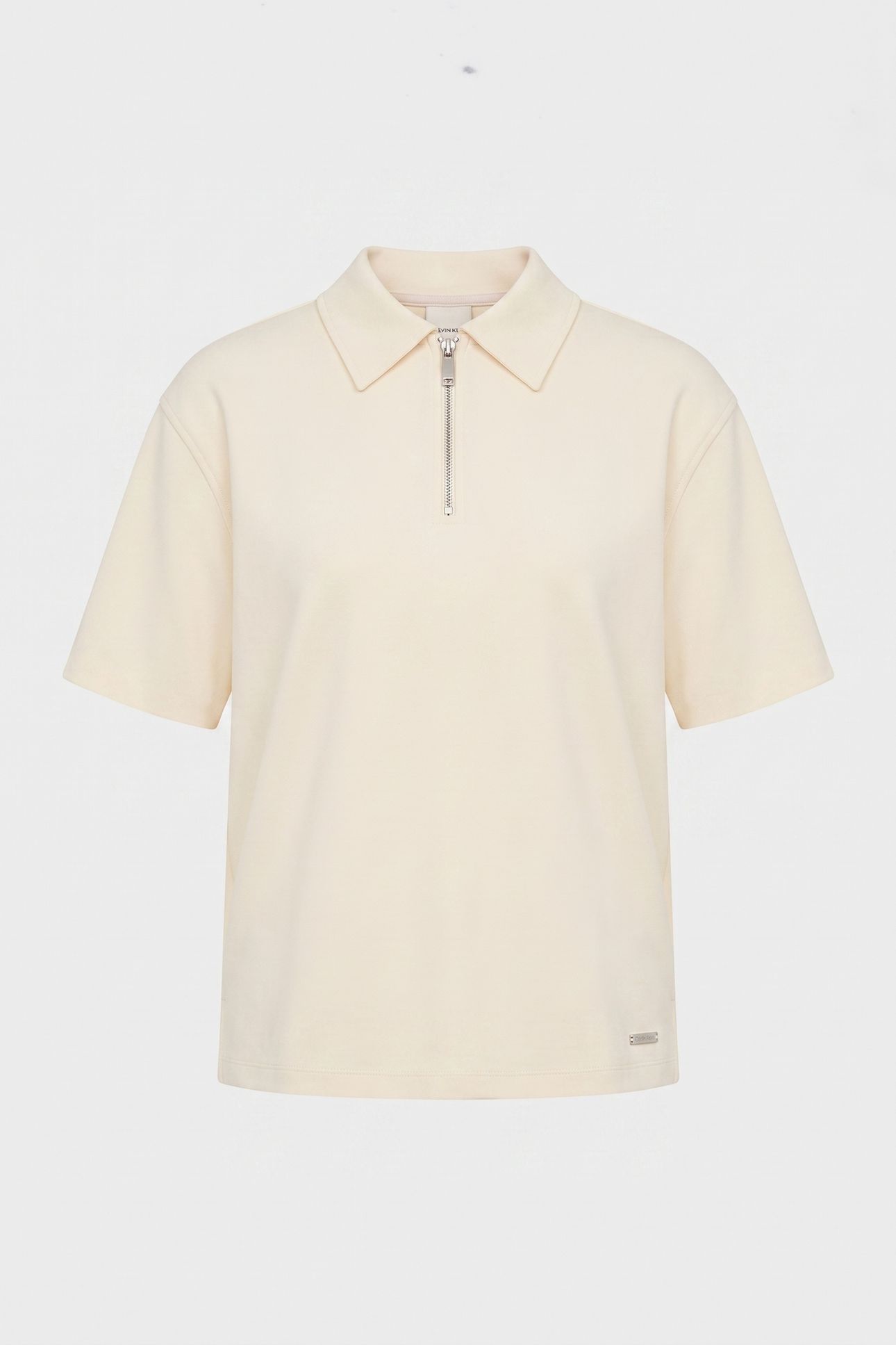 SHORT SLEEVE TAILORED KNIT COLLAR TOP AFTERGLOW 3