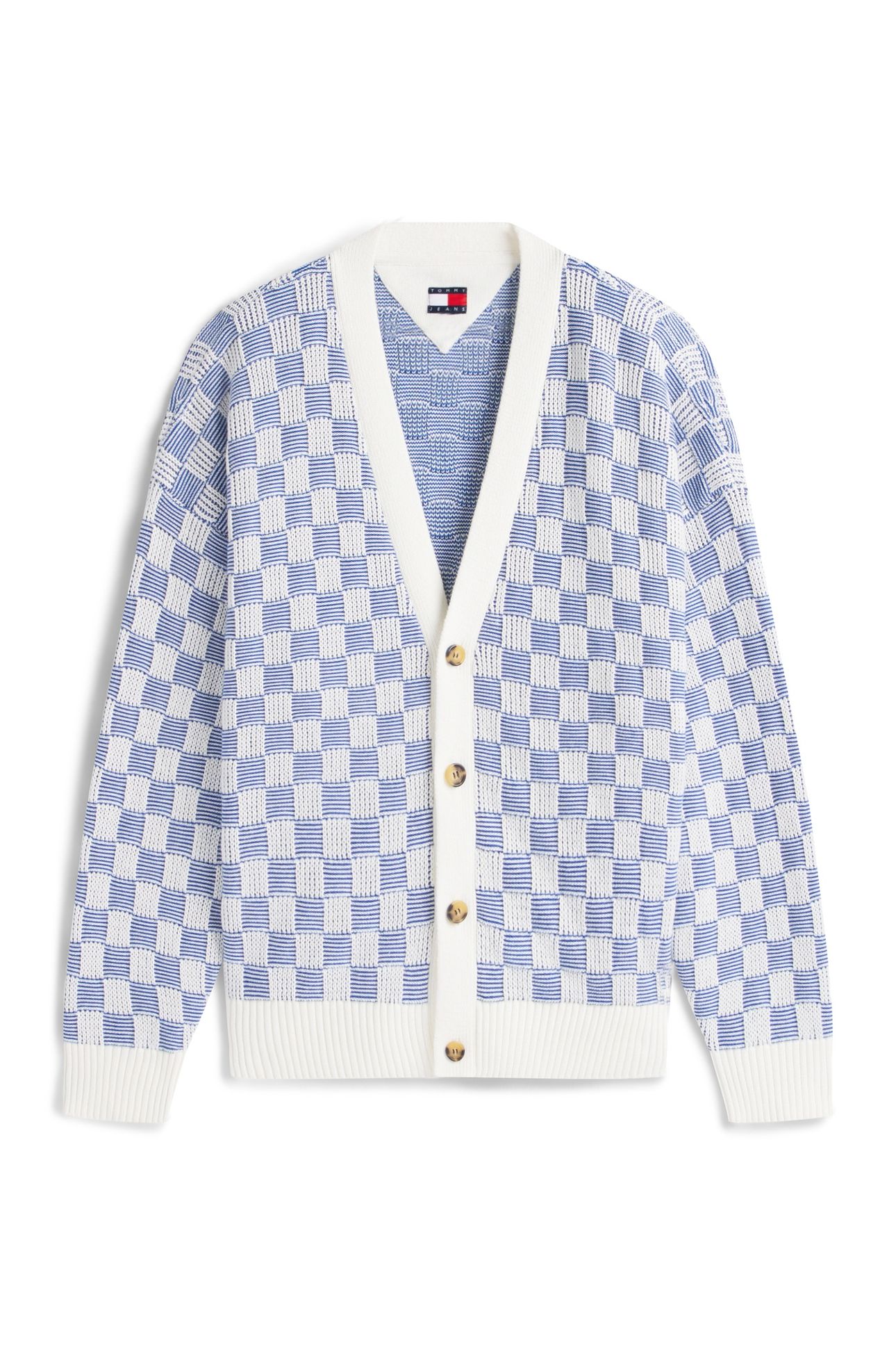 RELAXED TEXTURE CARDIGAN FIZZY BLUE 4