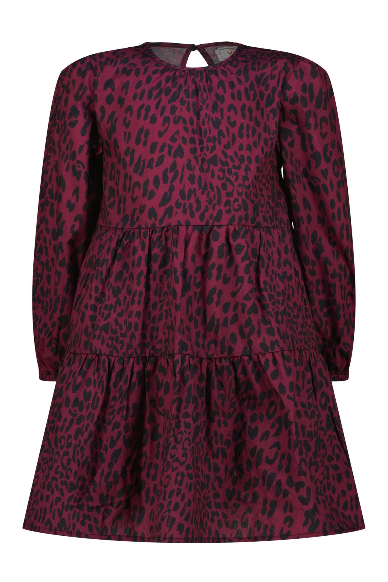 GIRLS PIPPA MIDI DRESS BURGUNDY RED 1