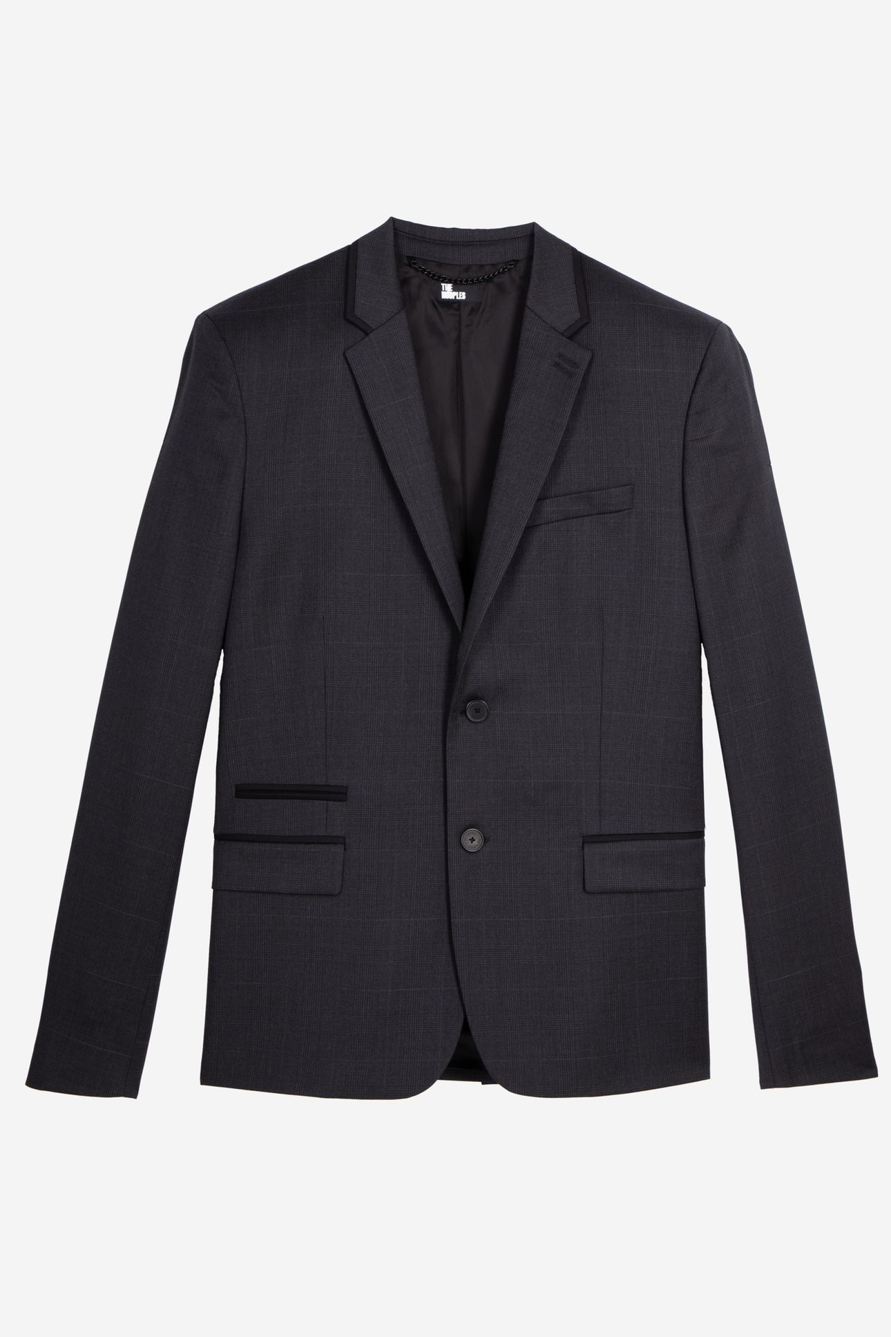 SUIT JACKET WITH DETAILS DARK GREY 4