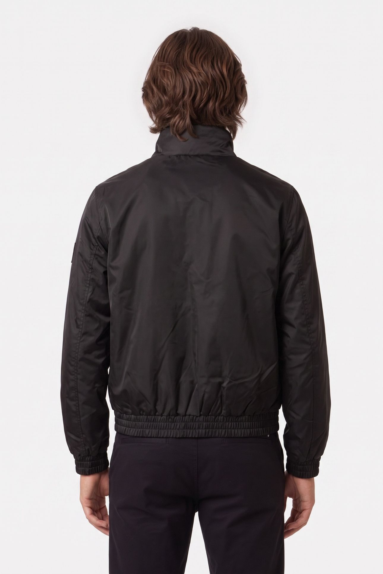 LONG SLEEVE PADDED HARRINGTON BLACK 2