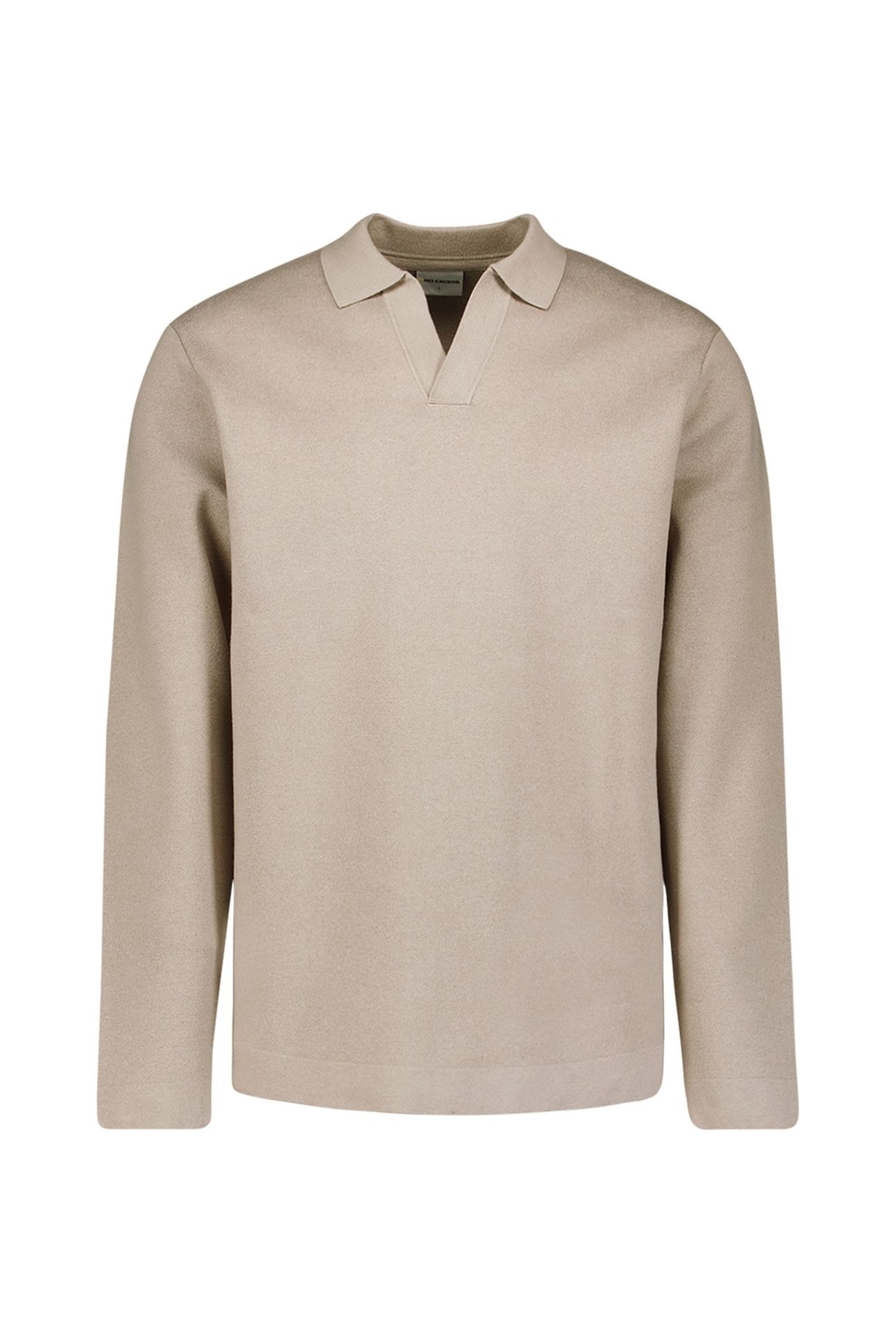 PULLOVER OPEN POLO COLLAR RELIEF CLAY 5