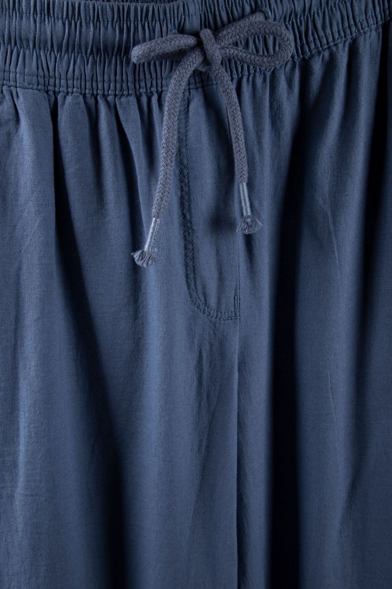 ELLA LINEN BLEND TROUSER MID BLUE 4