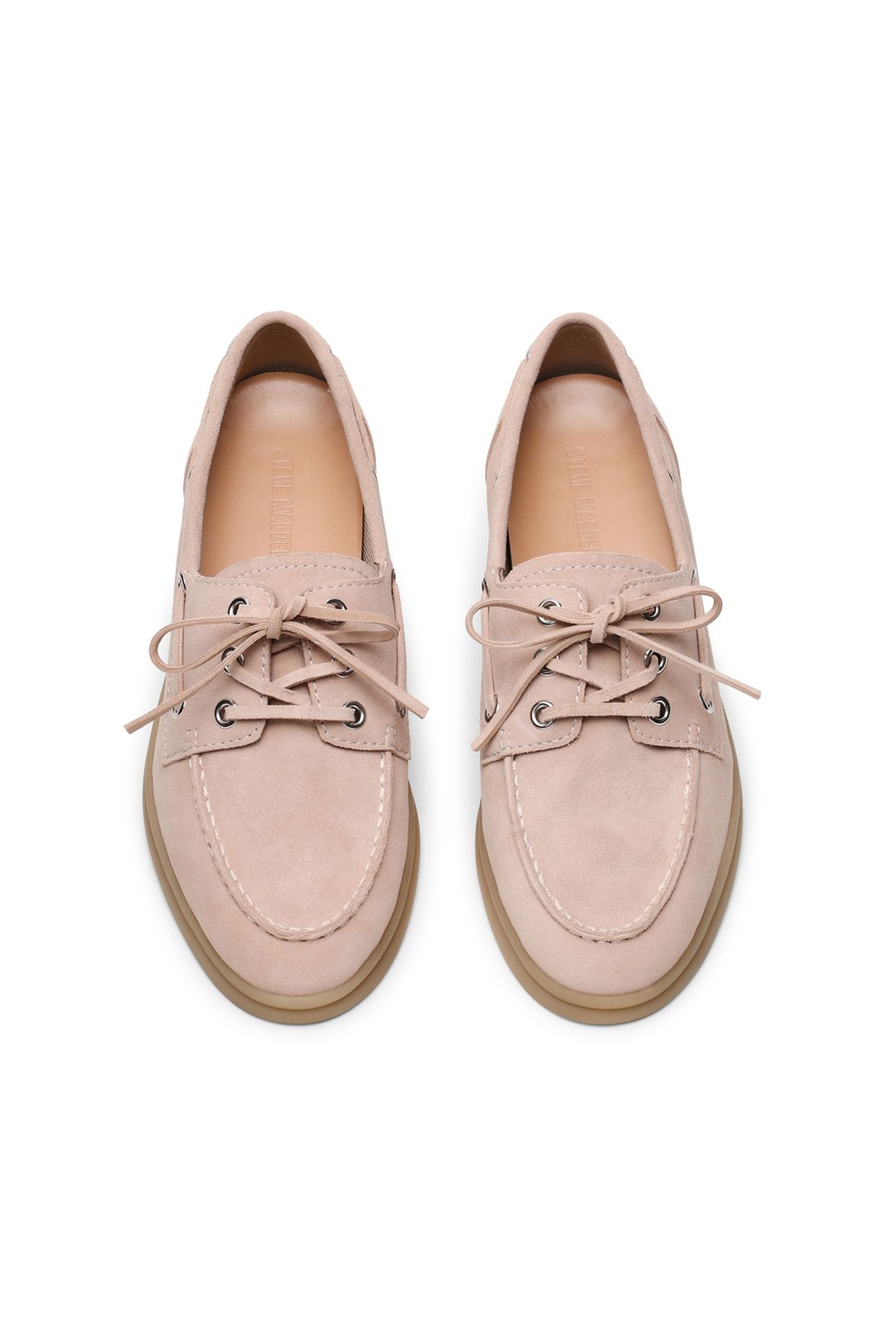 PORTS FLAT SHOES BONE SUEDE 4
