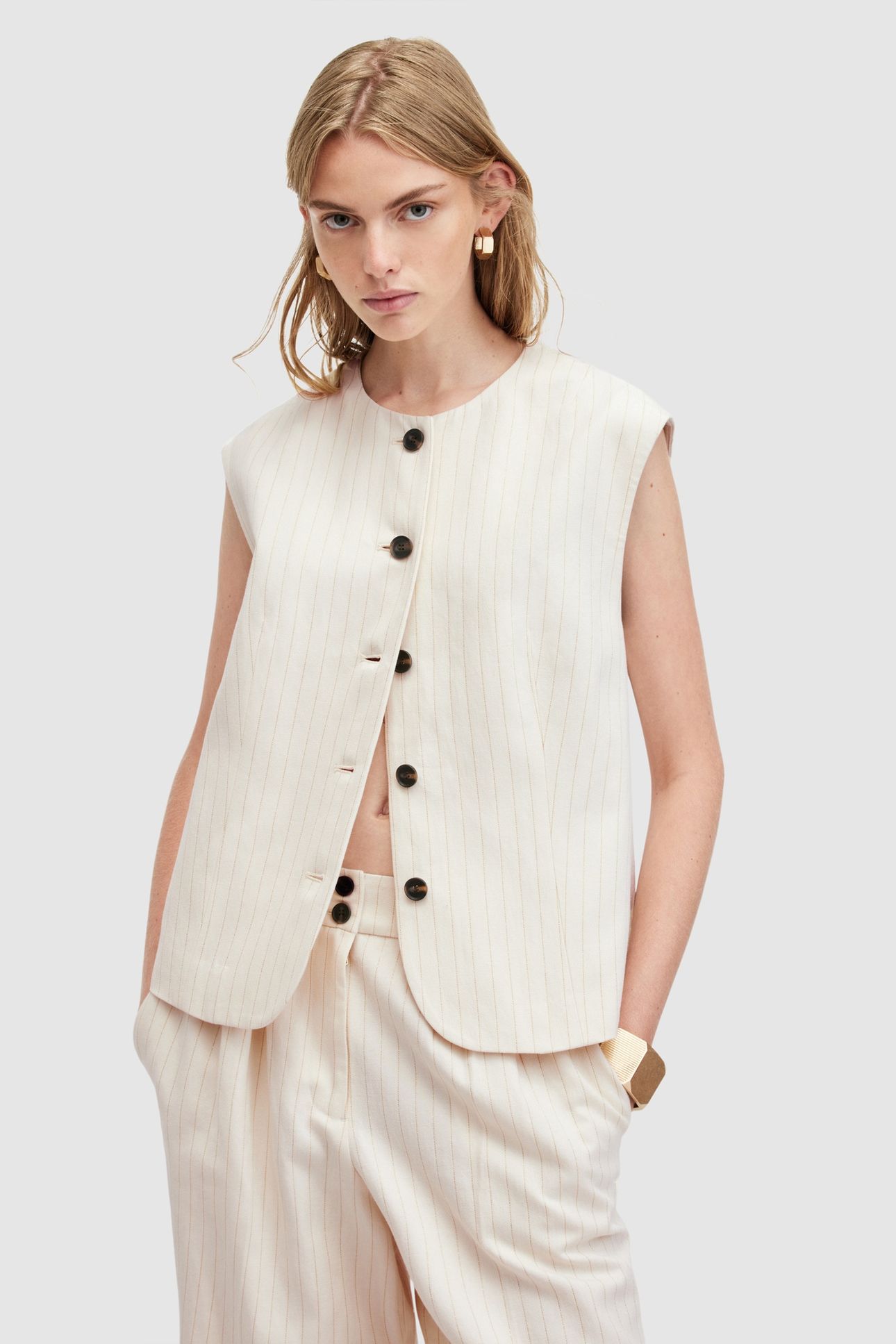 PAYTON WAISTCOAT IVORY WHITE 2