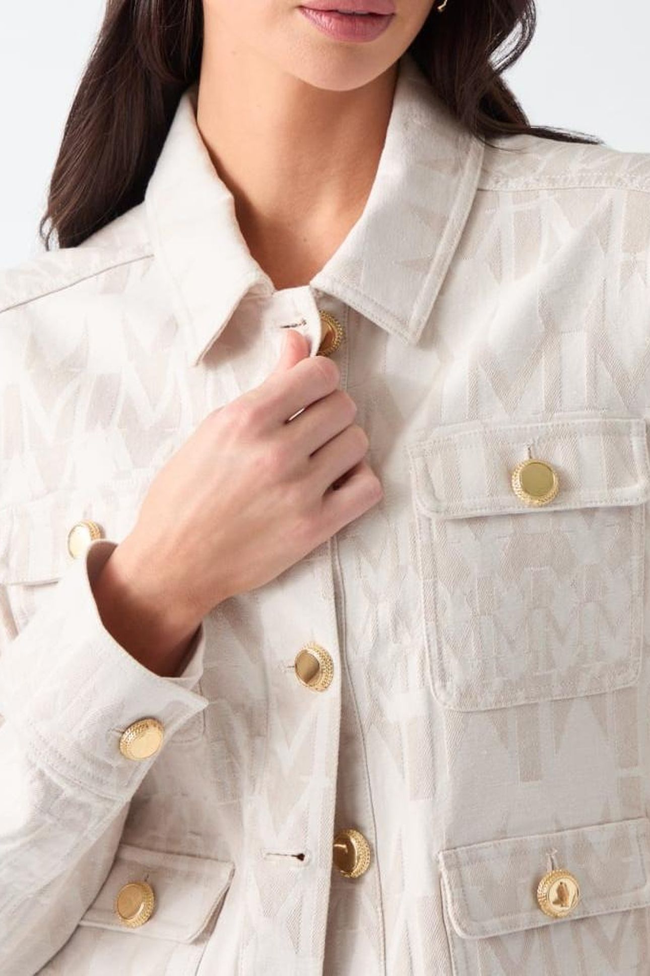 SARAH PATCH POCKET D MONOGRAM OFF WHITE 7