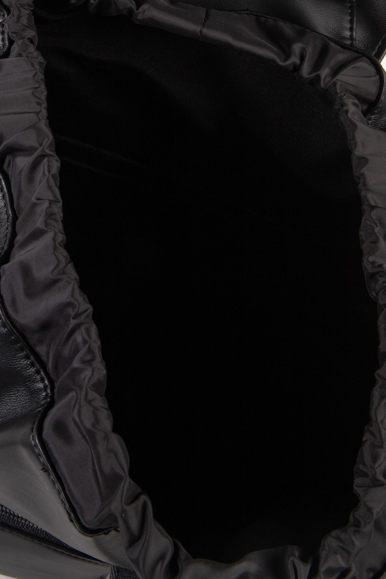 WEBBING STRAP FLAP BAG BLACK/SHINY NICKEL 5