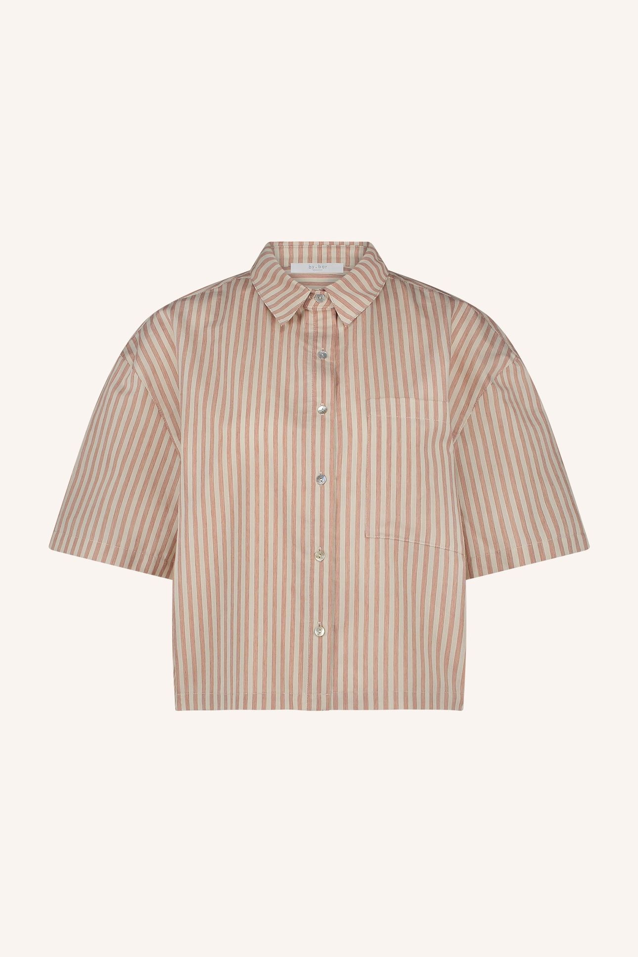 CRIS STRIPE BLOUSE COPPER SMALL STRIPE 5