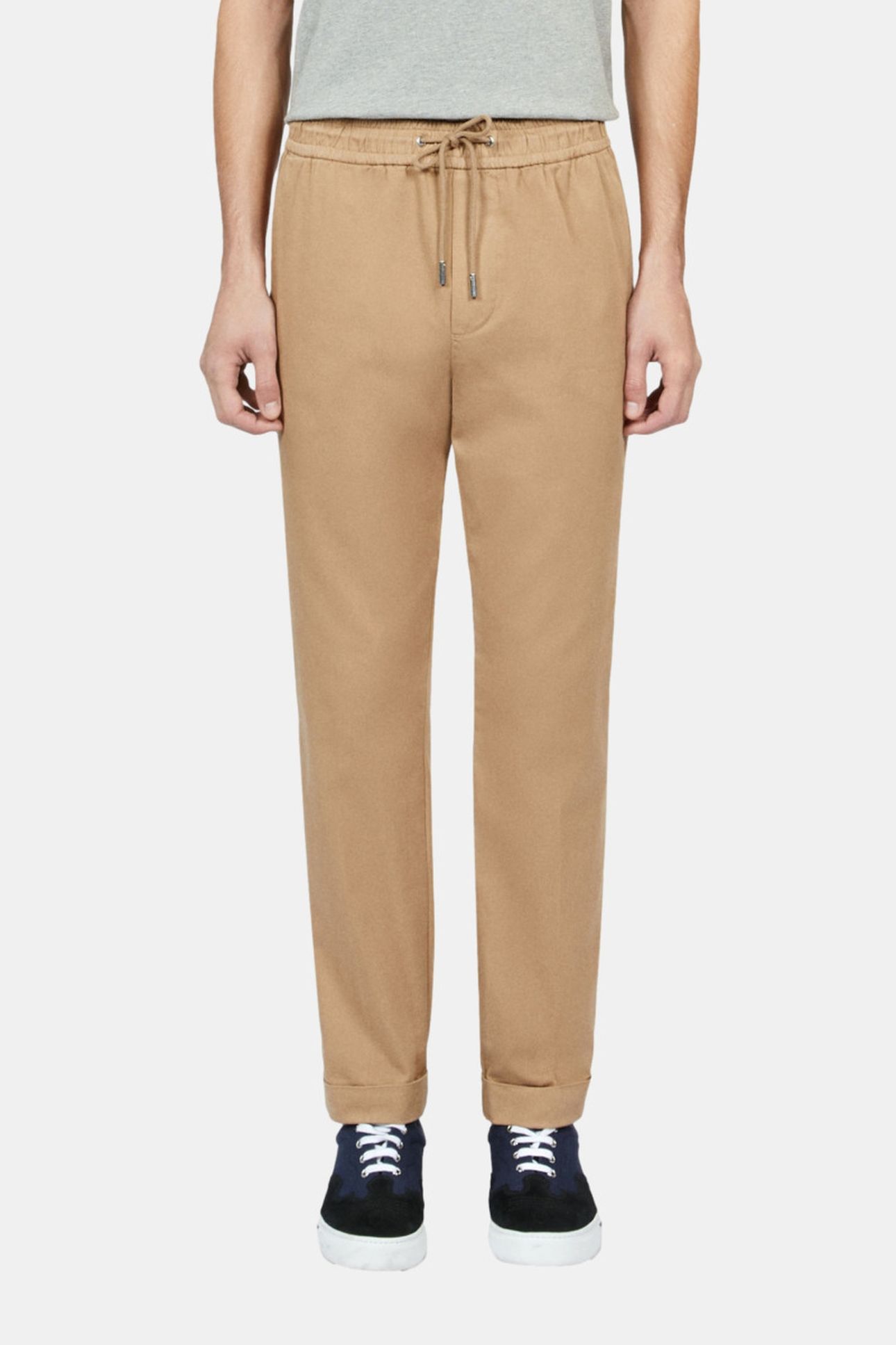 TROUSERS WITH DRAWSTRING AT THE WAIST CAMEL 2