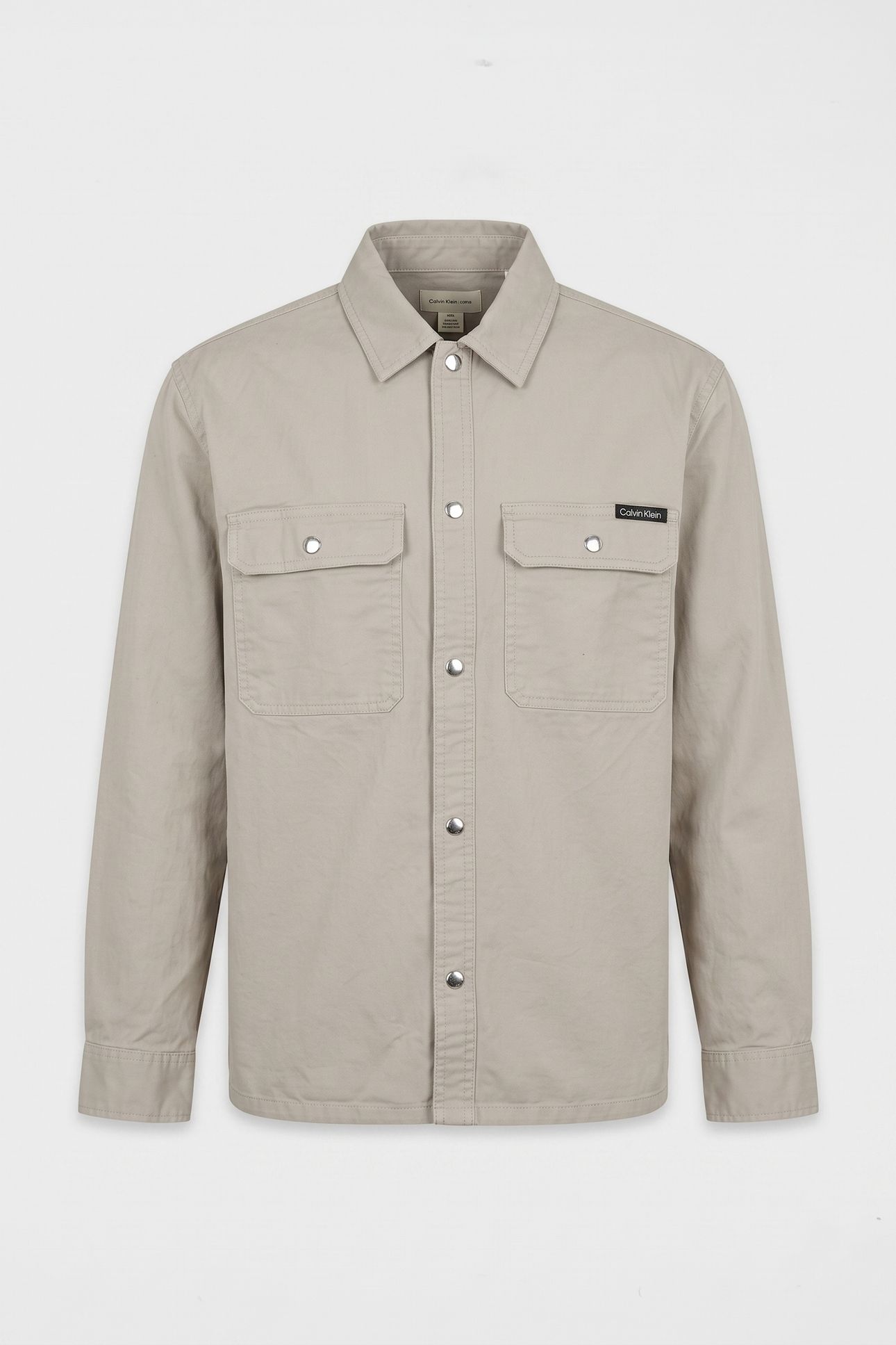 LONG SLEEVE UTILITY RELAXED OVERSHIRT FOREST FOG 3