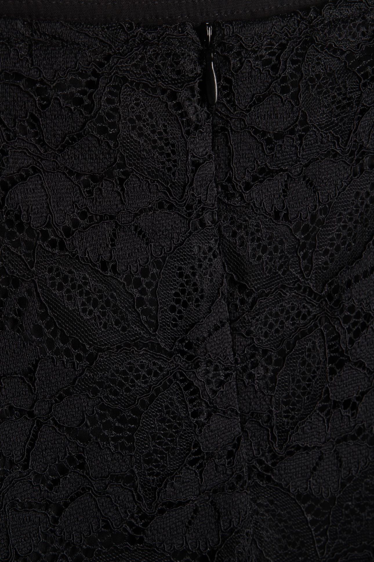 LONG STRETCH LACE SKIRT BLACK 4
