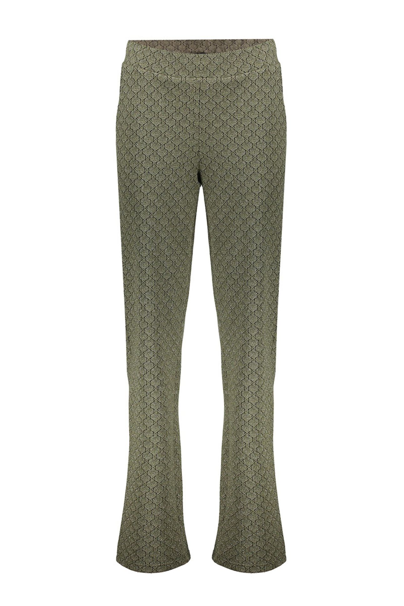 PANTS JACQUARD LUREX GREEN/BLACK 1