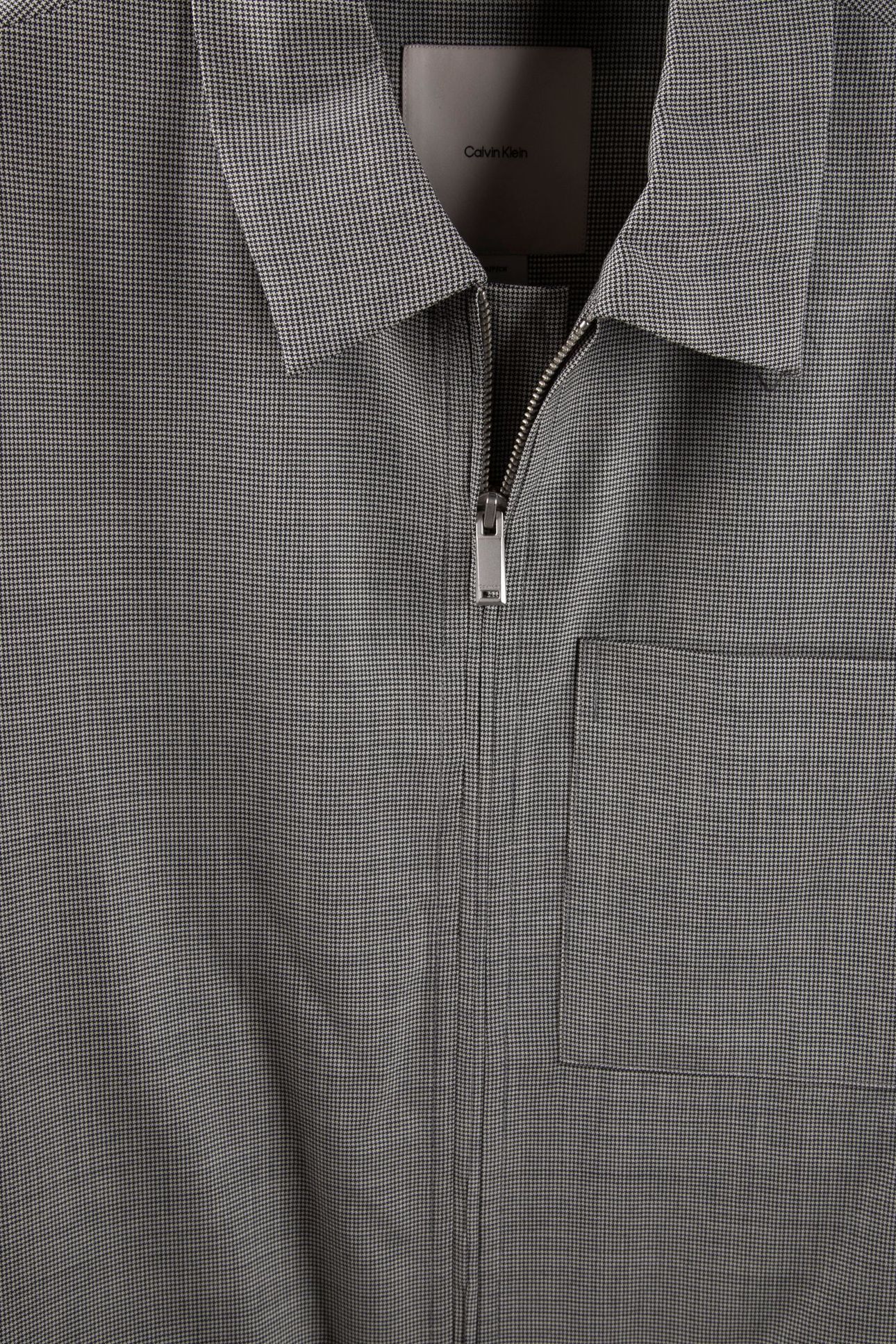 LS WOOL HOUNDSTOOTH JACKET BRILLIANT WHITE 4