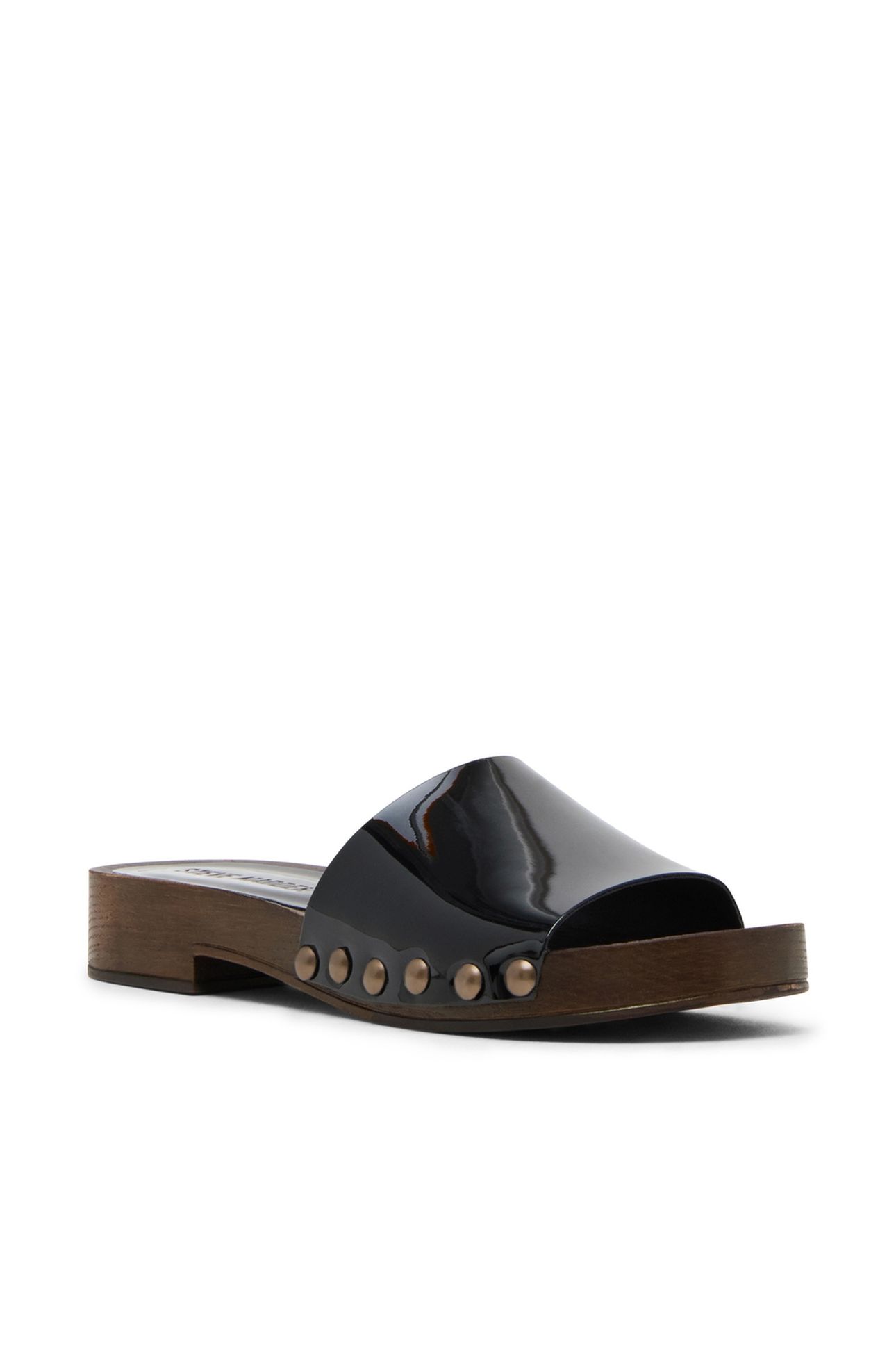 CENTO MULES BLACK PATENT 2