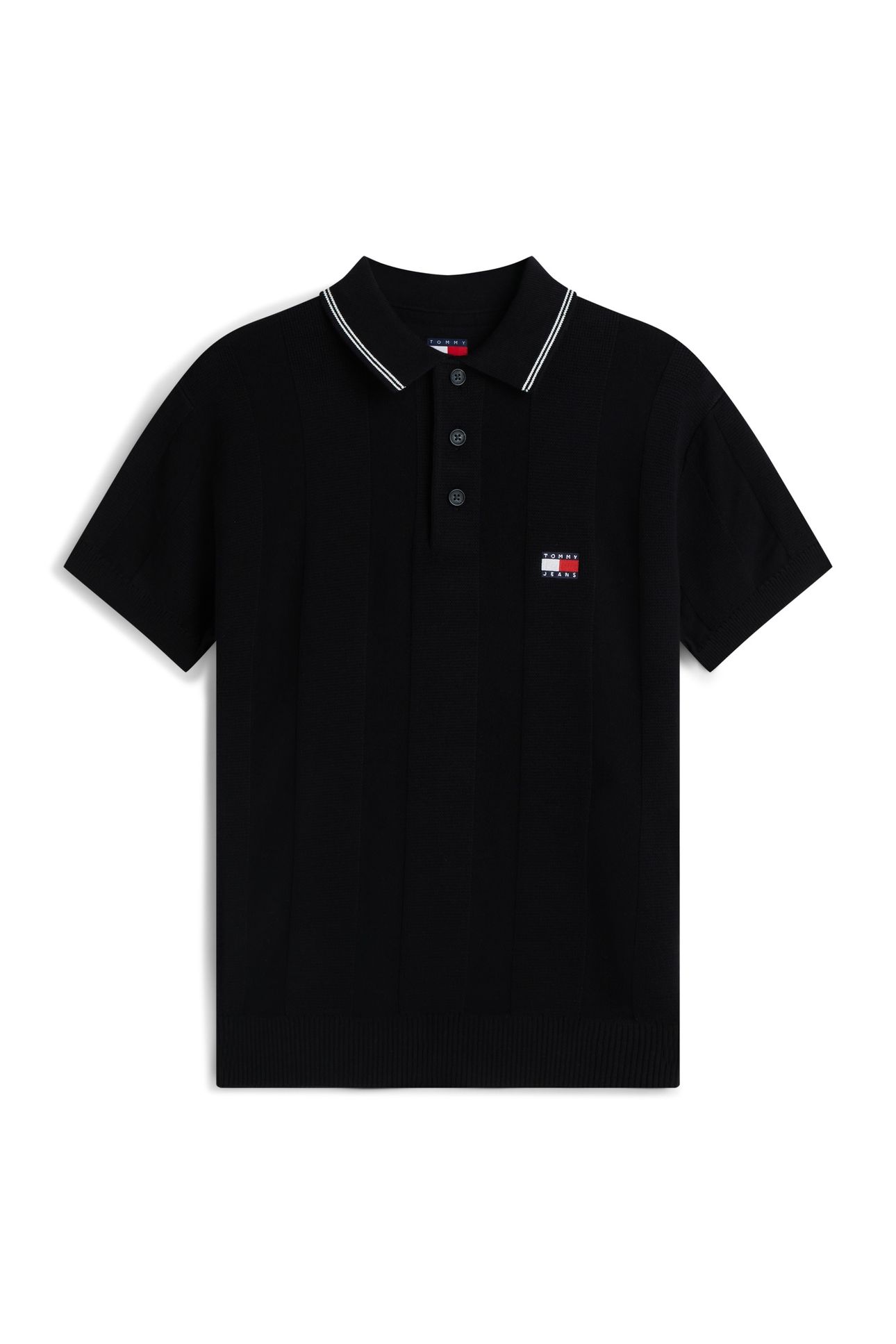 REGULAR SS BADGE KNIT BLACK 4