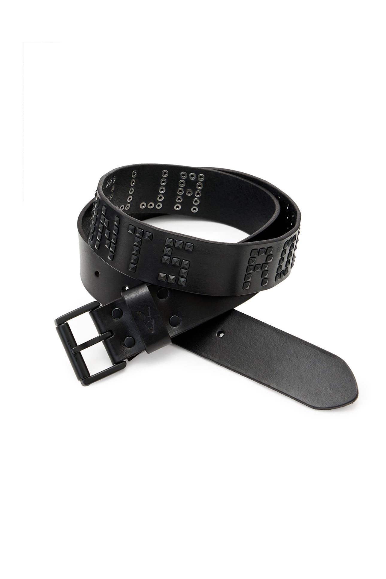 AS ROCKS STUD BELT BLACK/MATTE BLACK 1