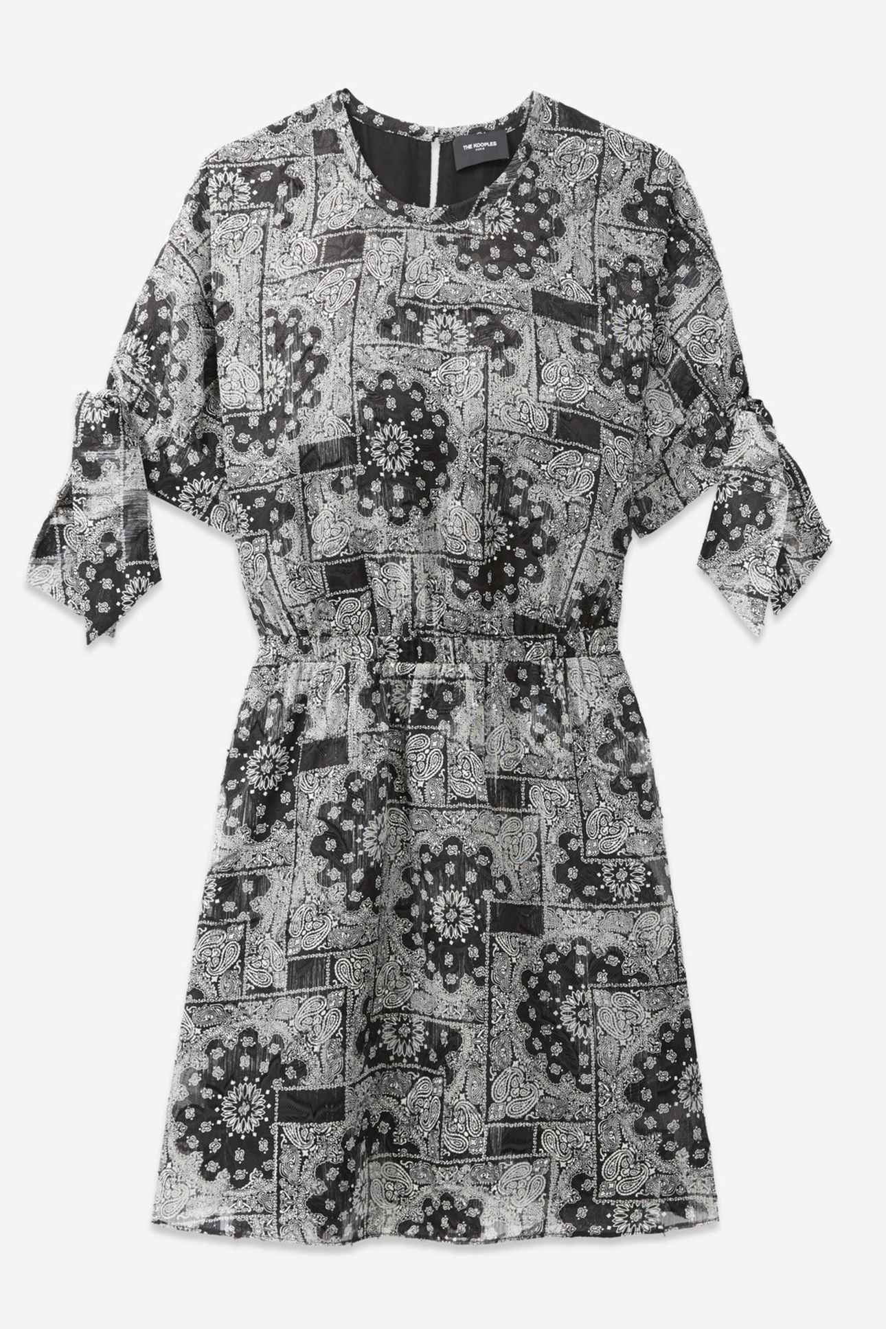 SHORT SQUARE-SHAPED DRESS BLACK 5