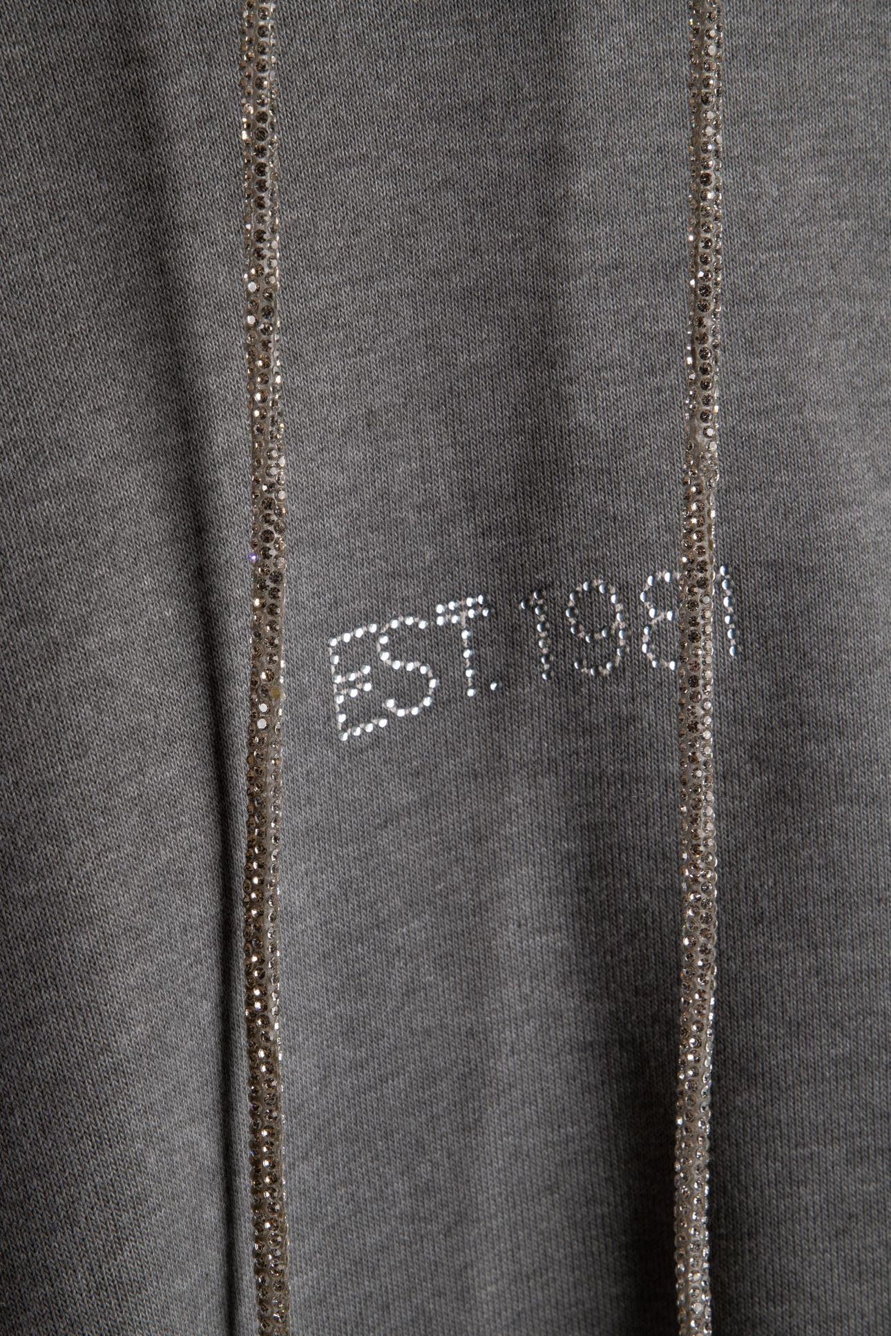 GUESS ECO HOODIE SHINY CORD SW MEDIUM CHARCOAL HEAT 4