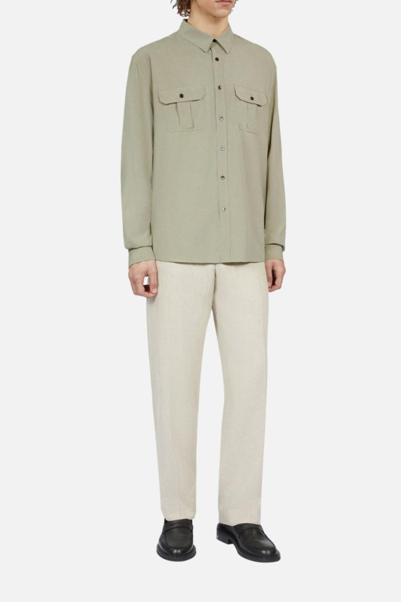 LONG-SLEEVED SHIRT KAKI GREY 3