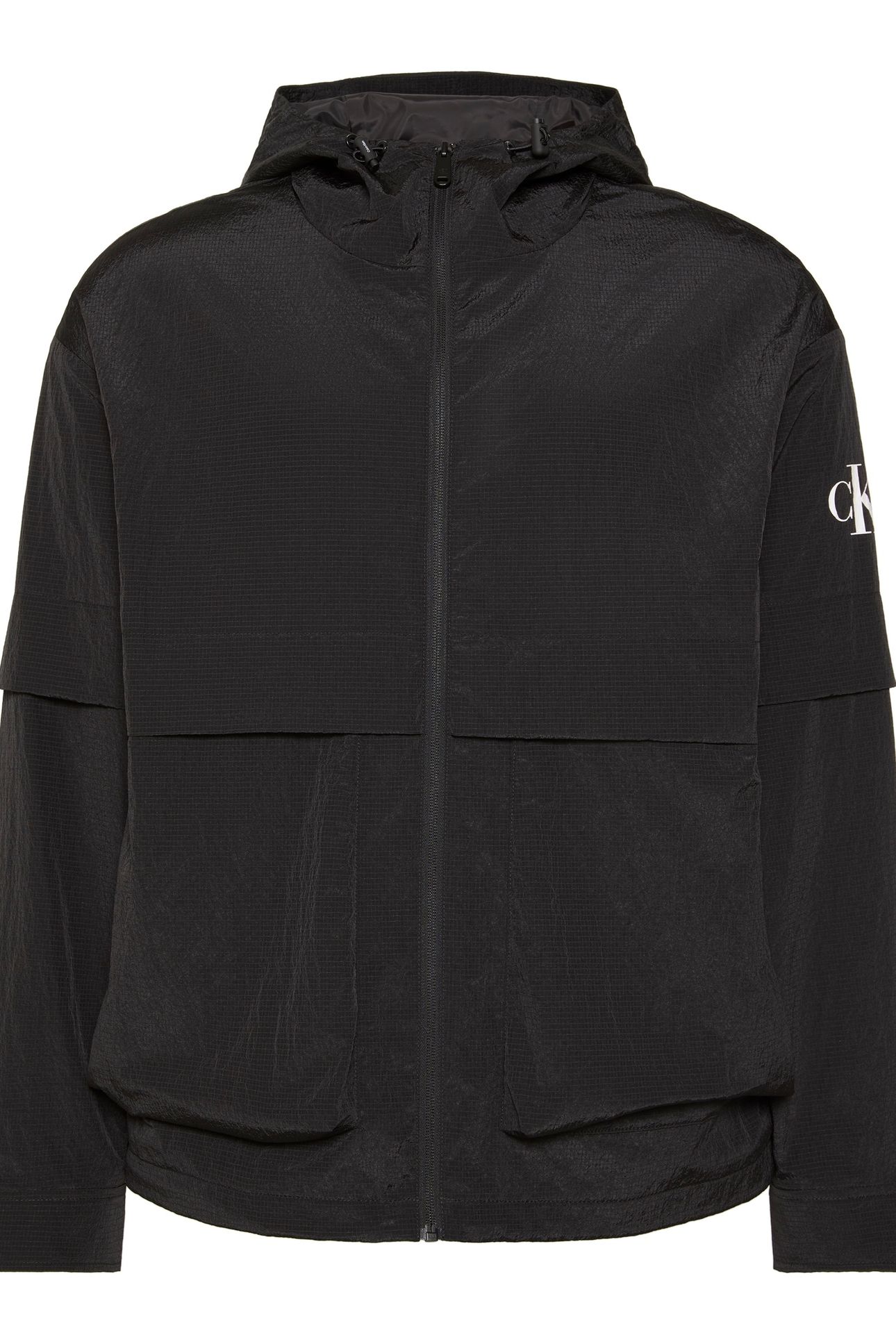 LONG SLEEVE RIPSTOP HOODED FLEECE BLACK 4