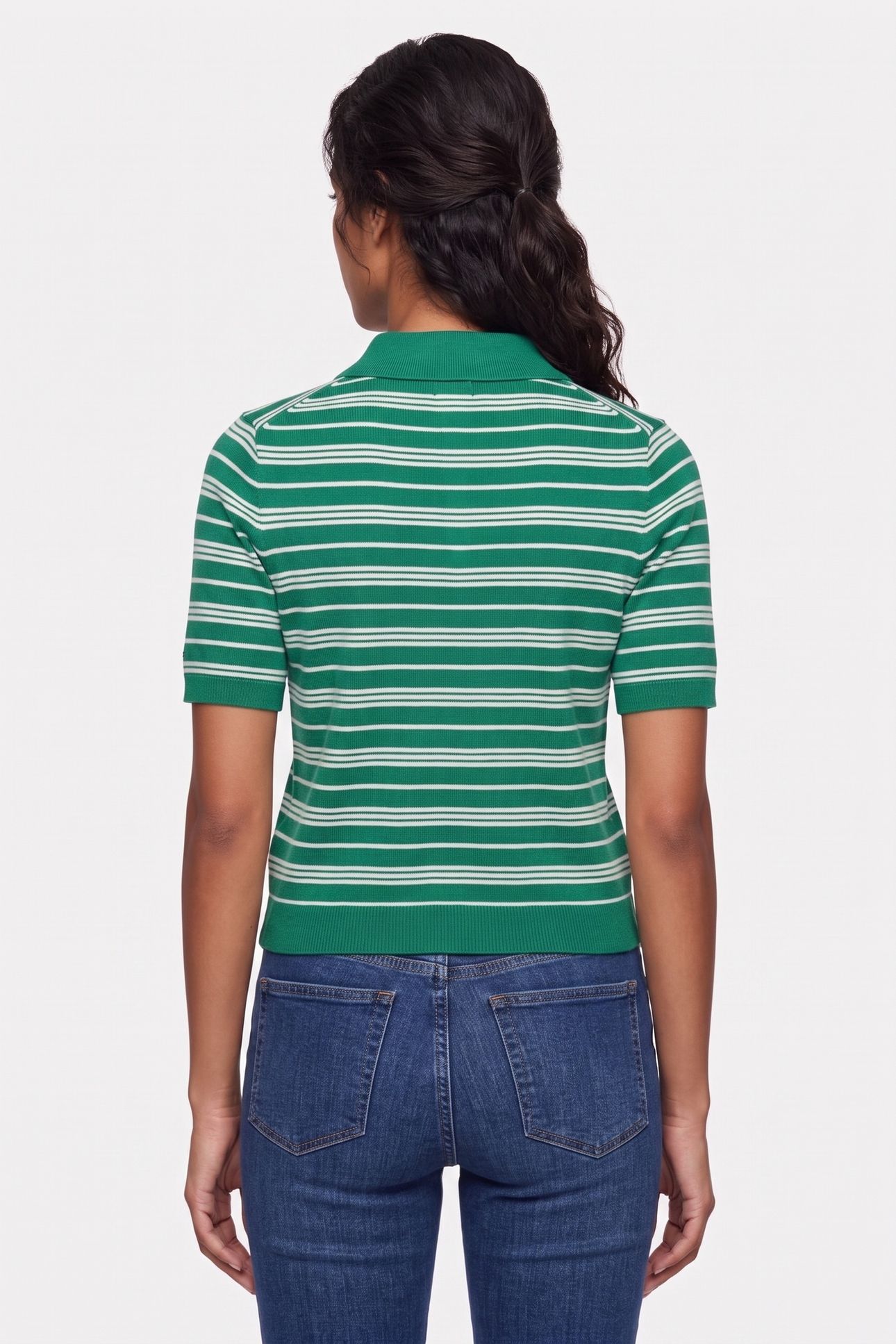 MERINO SILK S/S POLO NOUV GREEN/CALICO MULTI STP 2