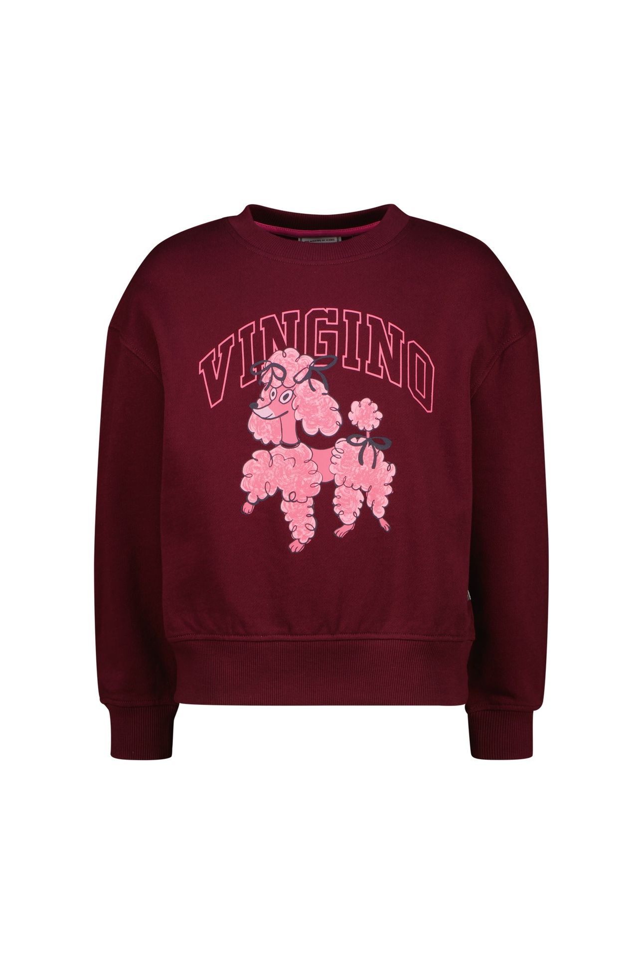 GIRLS NALIEN SWEATER BURGUNDY RED 1