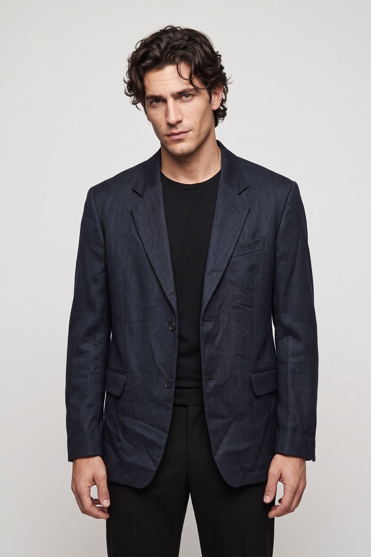 DENNIS LEOMASTER COTTON HEMP BLUE 1
