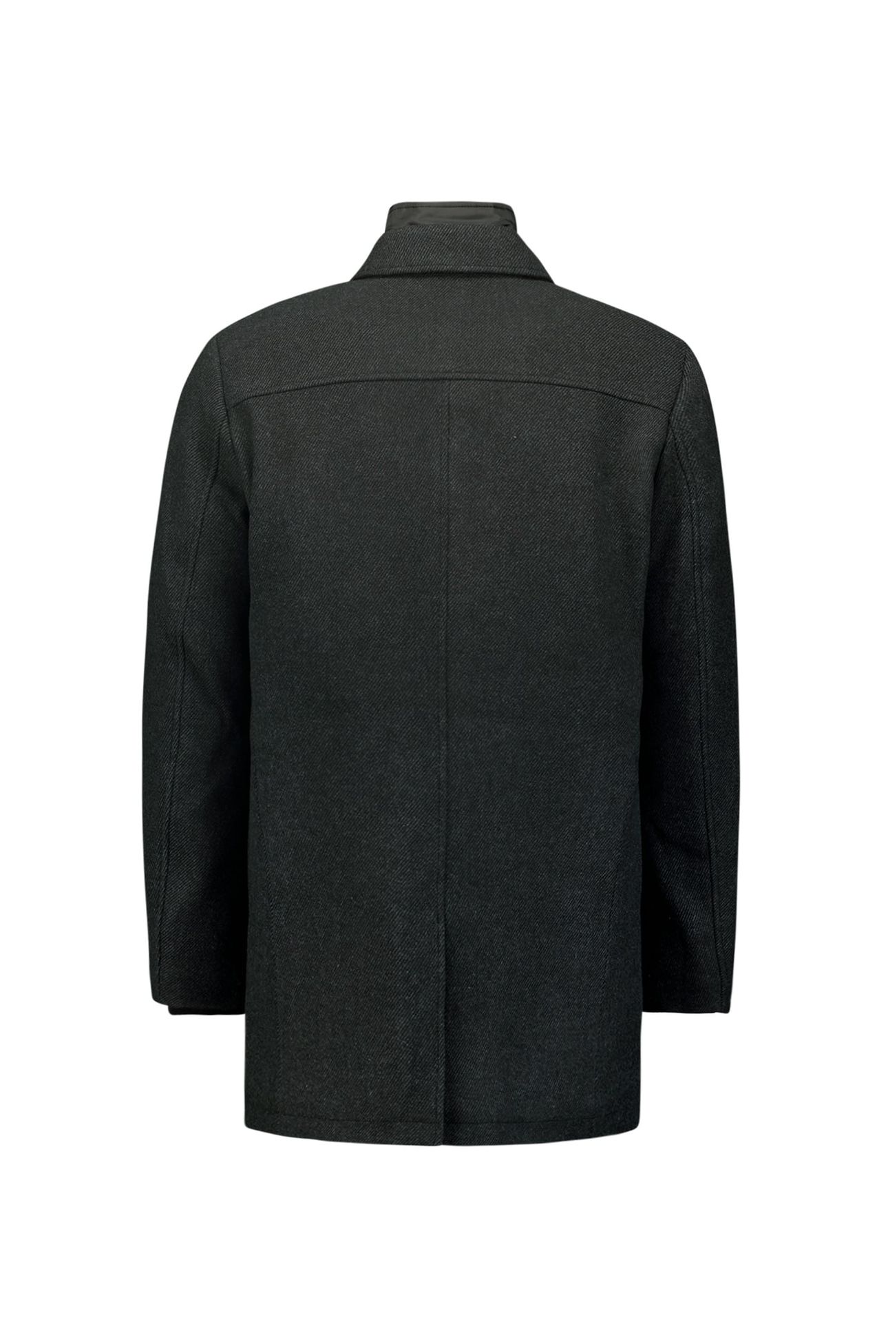 JACKET MID LONG FIT DETACHABLE FRONT WITH WOOL ANTRA MELANGE 5