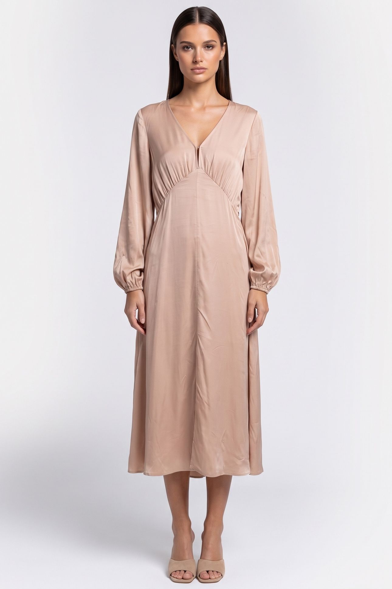 FLORIAN DRESS BEIGE 1