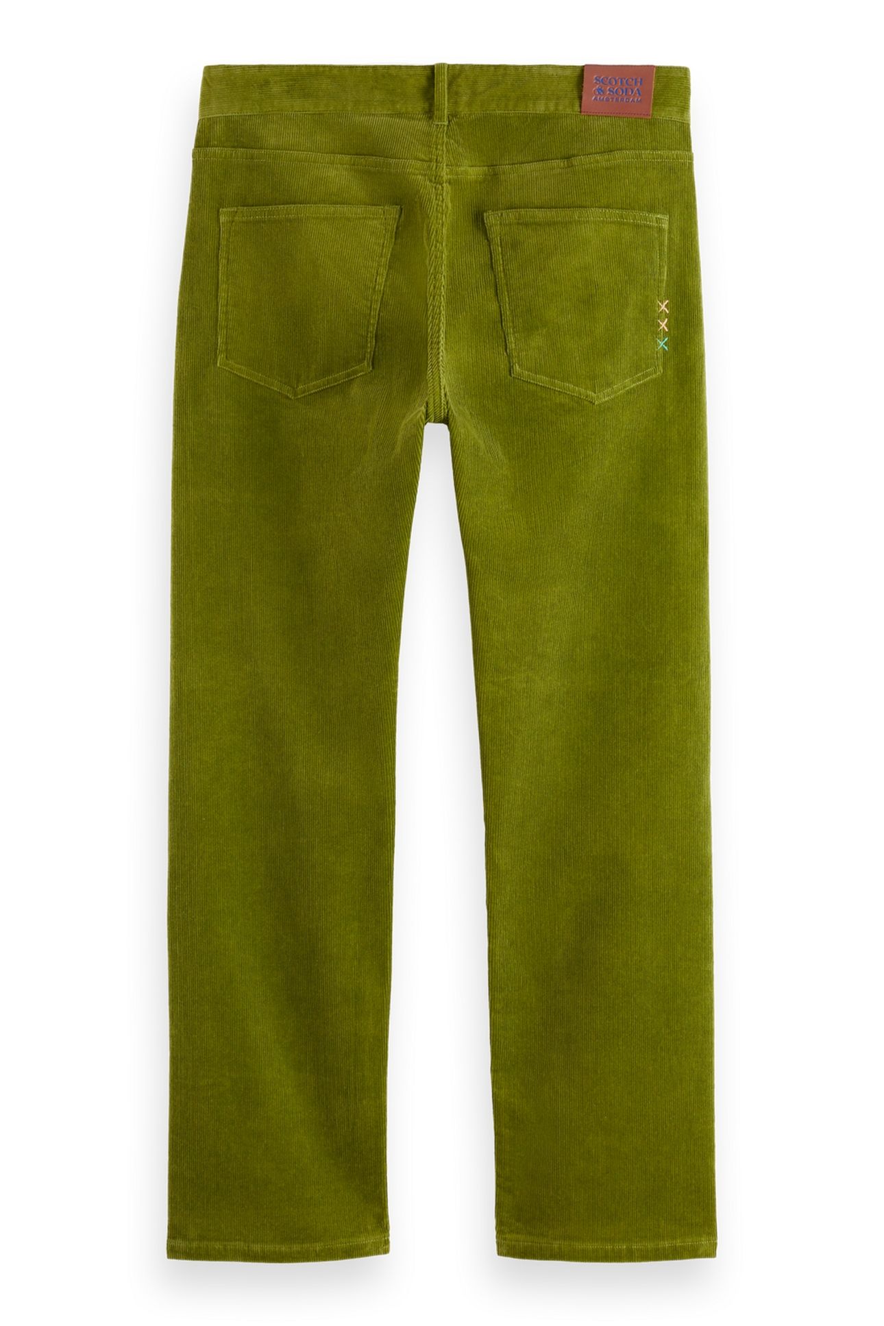 THE ZEE STRAIGHT JEANS IN COLOURED CORDUROY CALLA GREEN 3