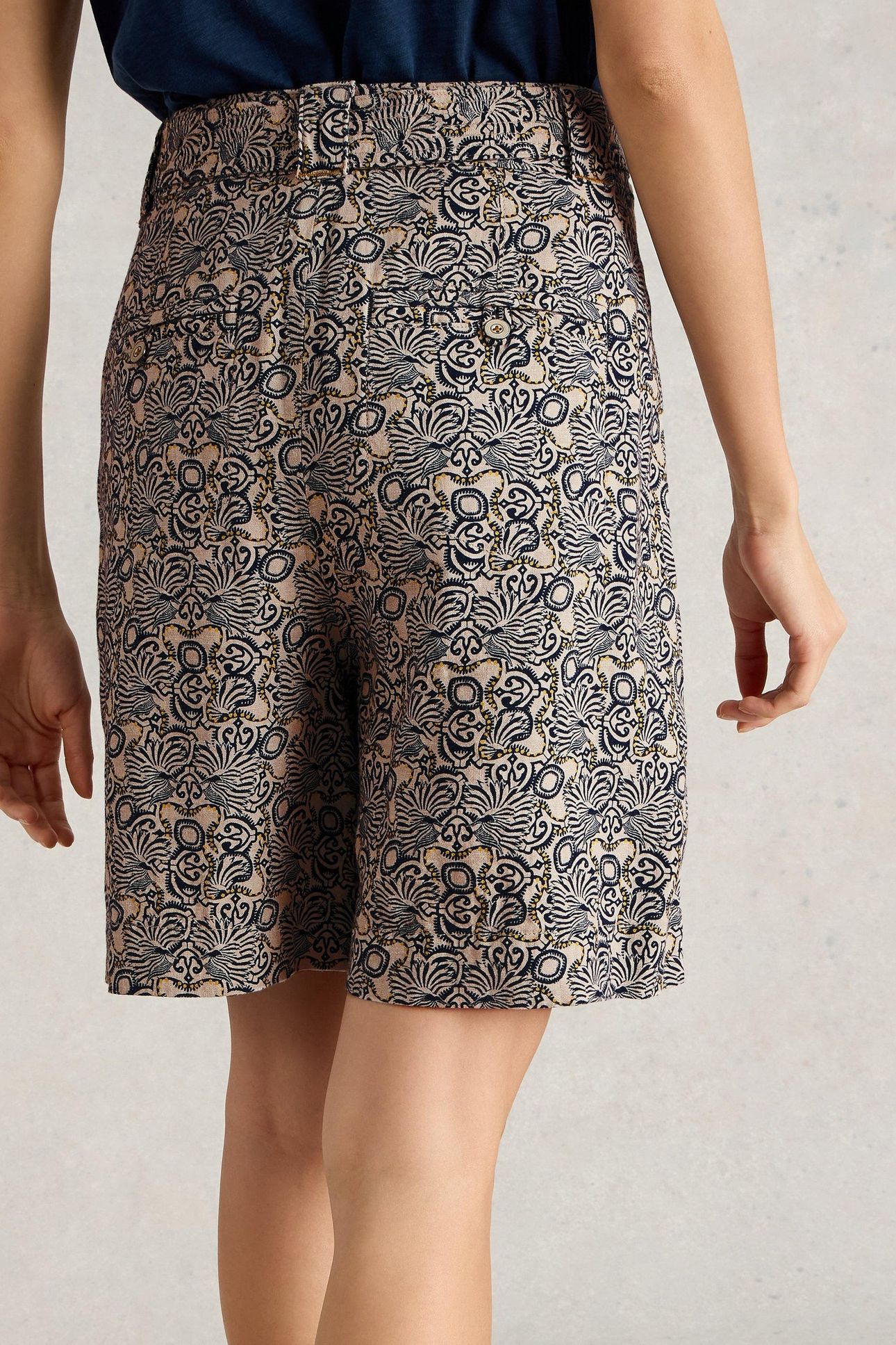 FRANKIE SHORT NATURAL PRINT 1