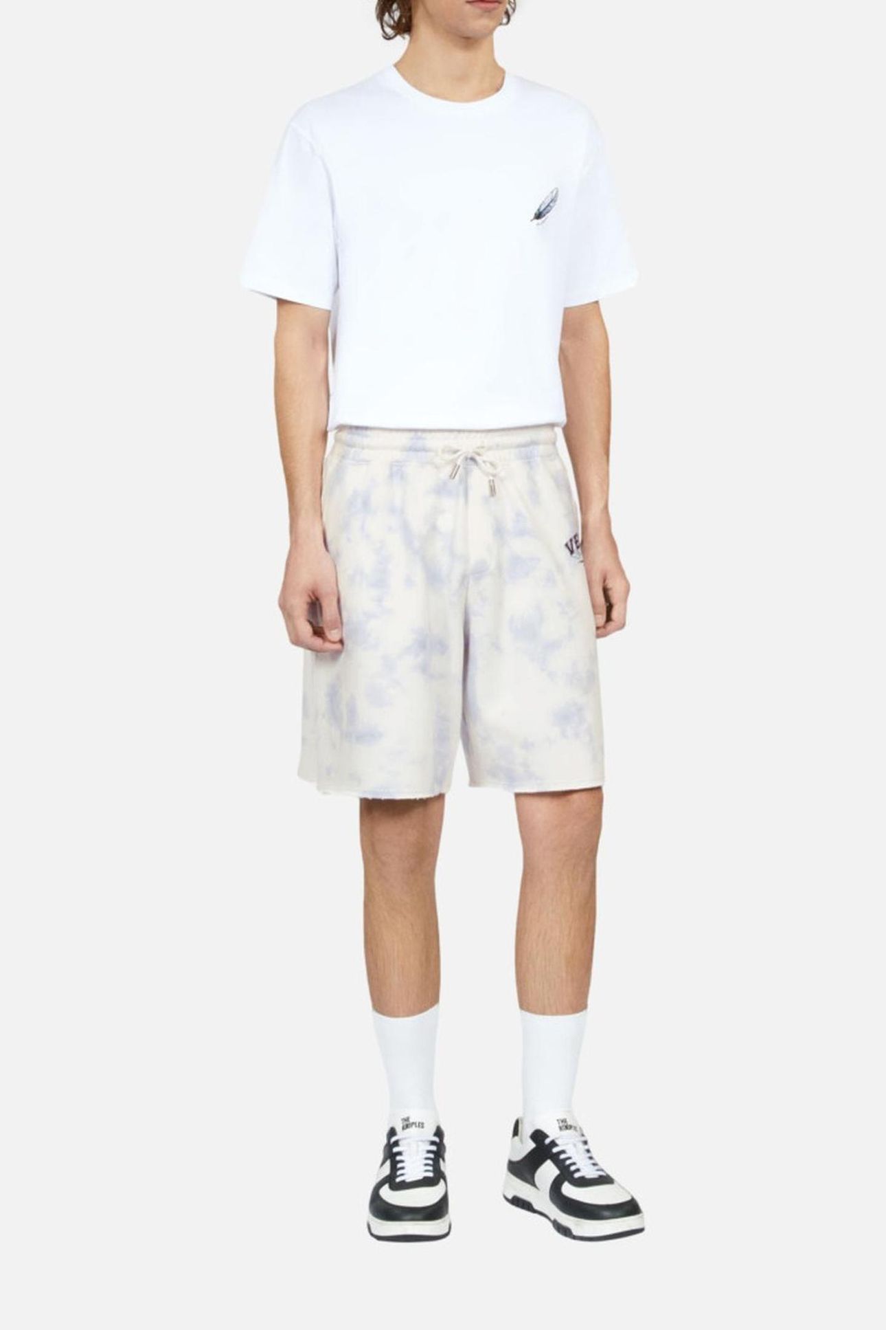 SHORT AVEC PRINT CITY TIE AND DYE LAVENDER 1