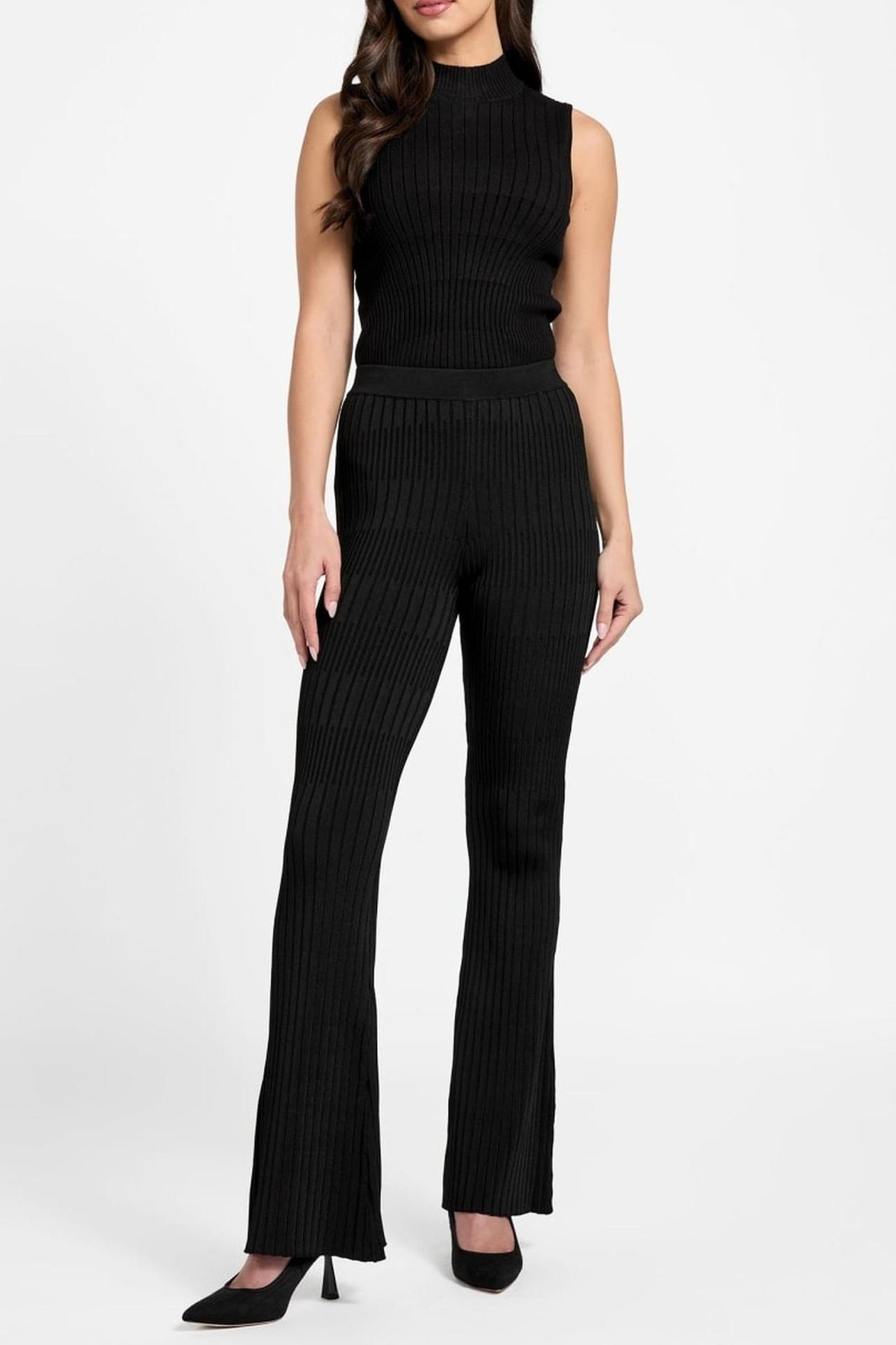 JANET RIBBED PANT SW JET BLACK A996 4