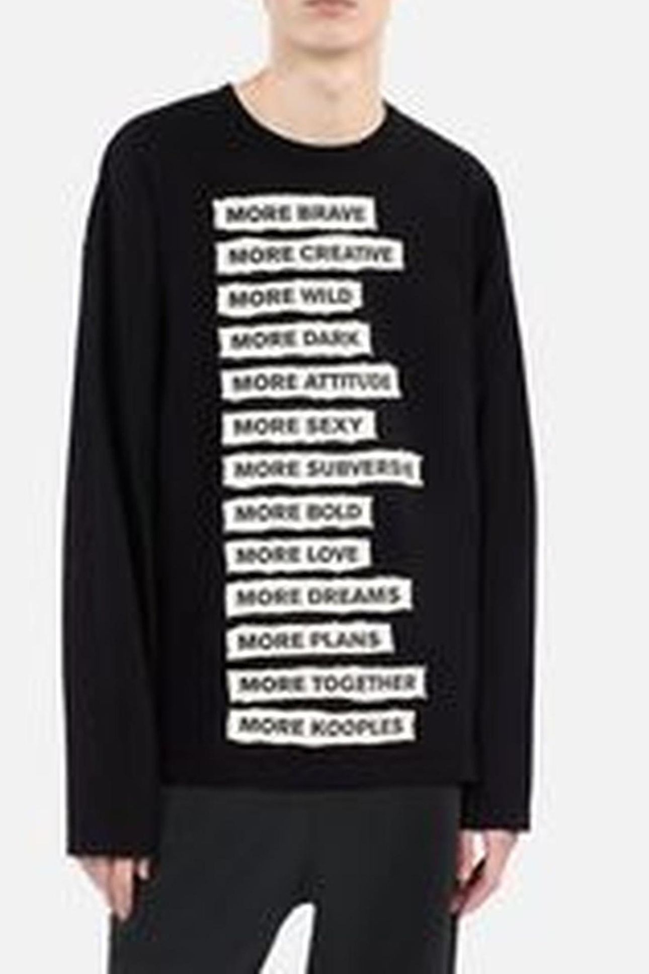 LONG-SLEEVED T-SHIRT WITH APPLIQUE PATCHES BLACK WASHED 4
