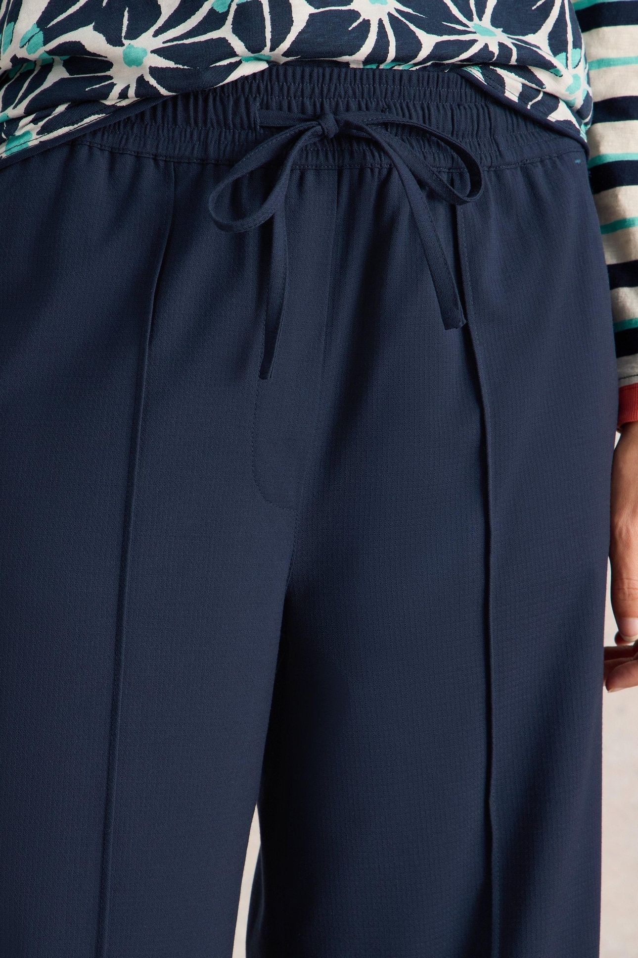 FREDA WIDE LEG TROUSER DARK NAVY 6