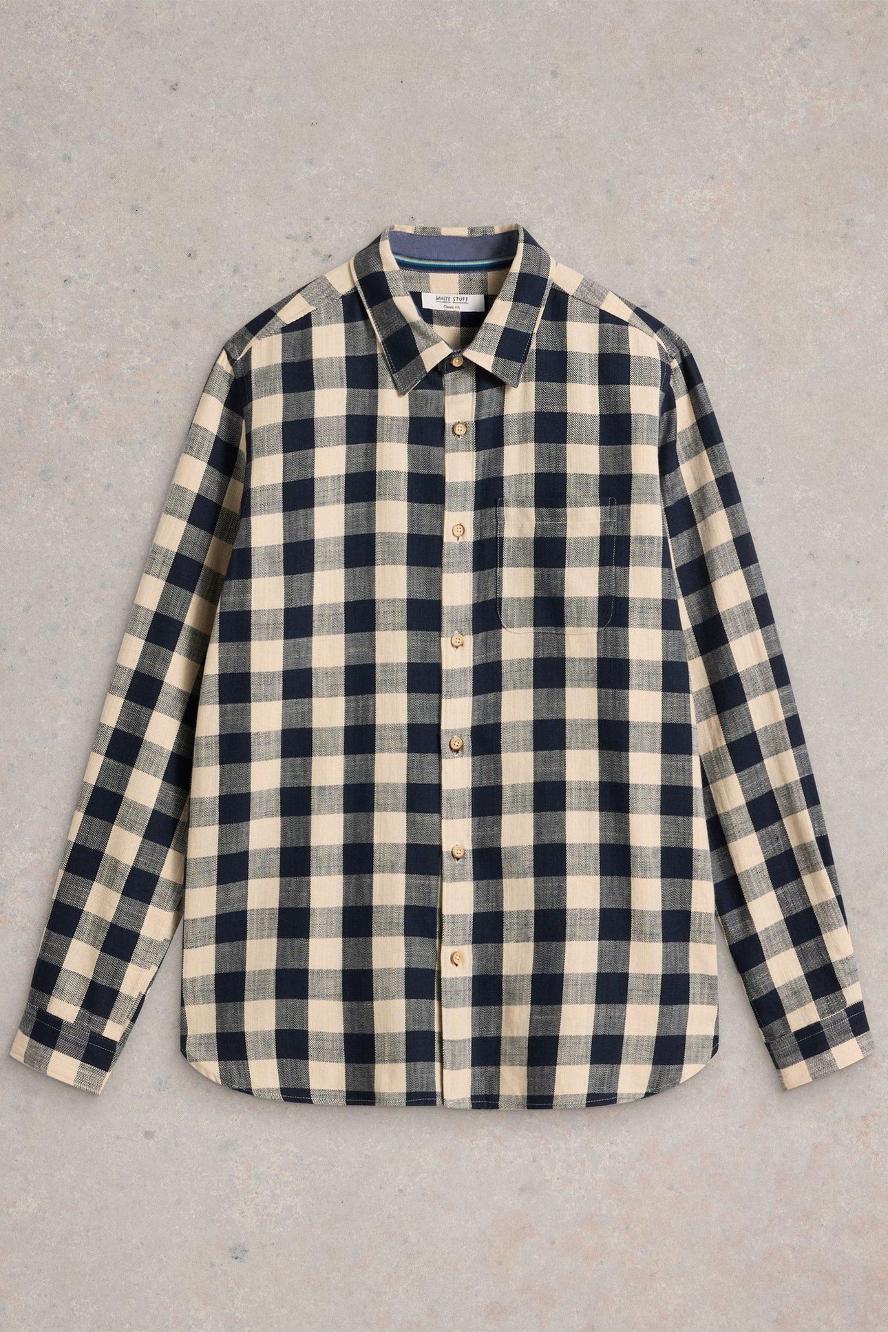 BUFFALO CHECK LS SHIRT NAVY MULTI 5