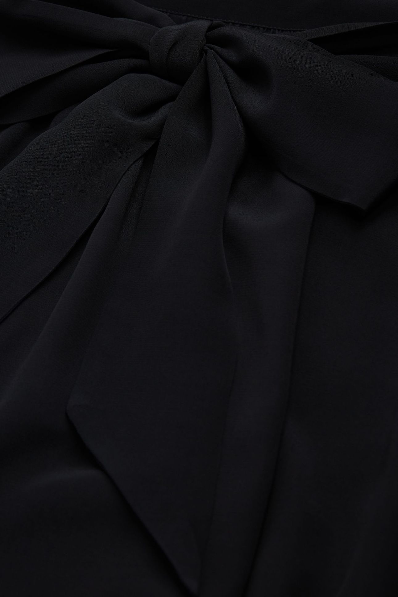 LONG TIED SKIRT BLACK 7