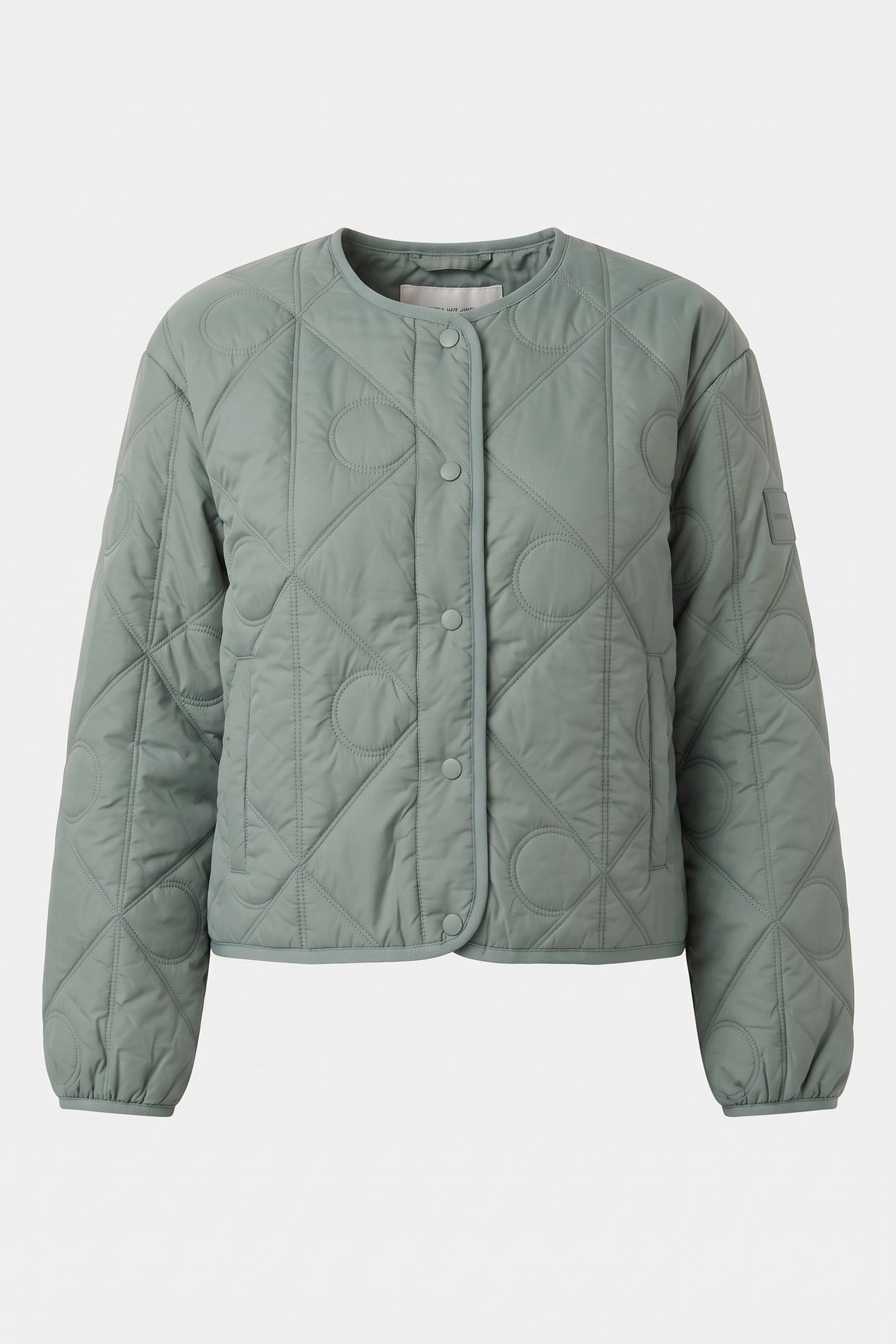 LIGHTWEIGHT ALL-OVER PRINT QUILTED AUTUMN GREEN 3
