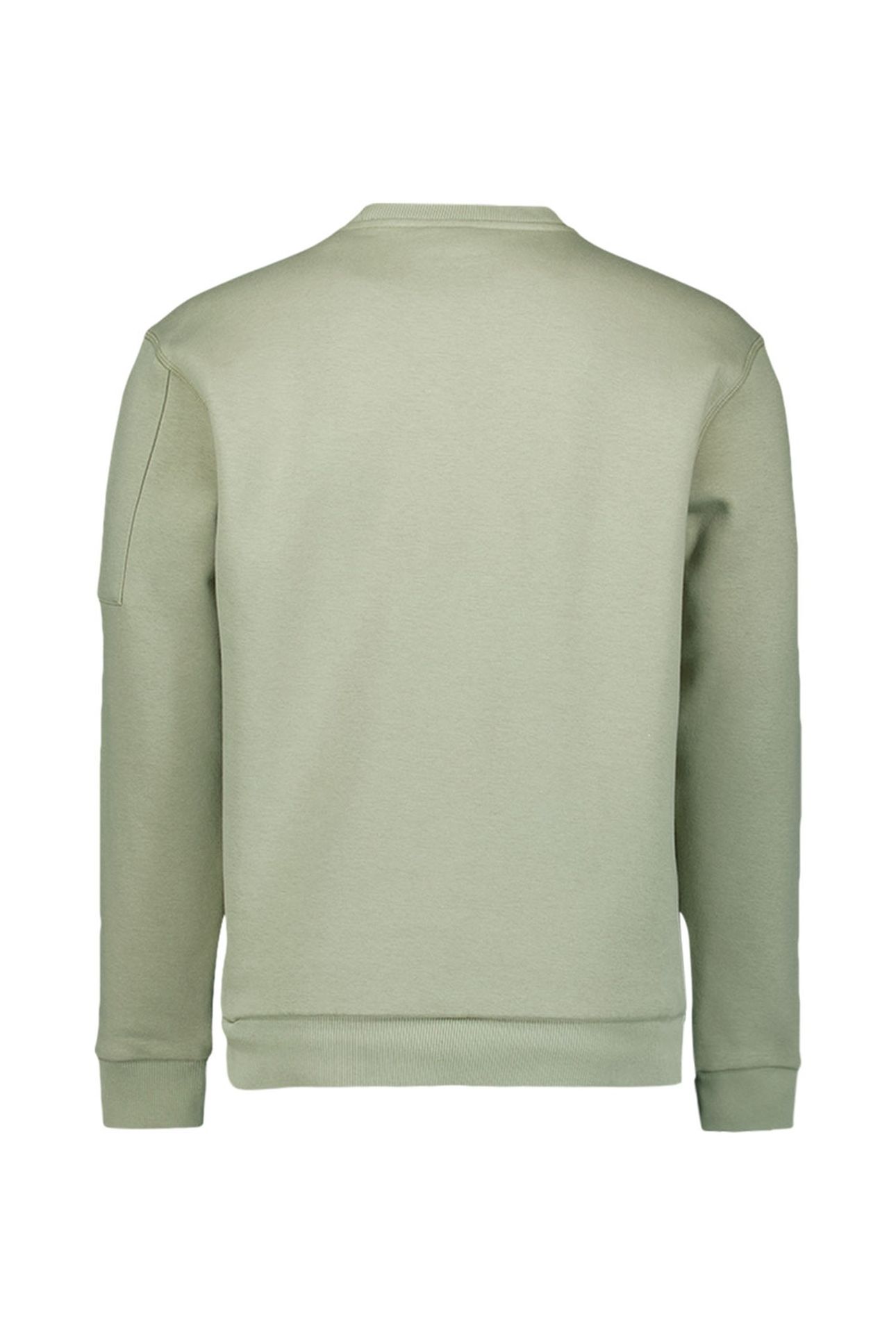 SWEATER CREWNECK BRUSHED INSIDE LIGHT MOSS 5