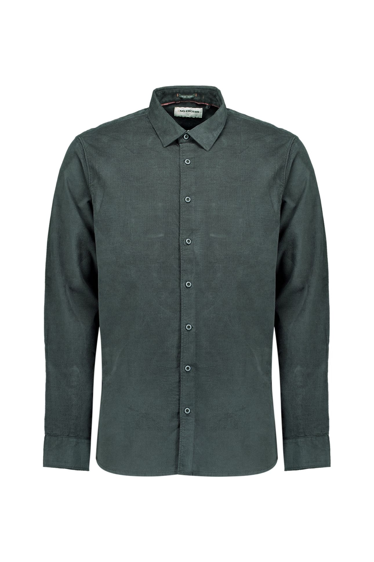 SHIRT HERRINGBONE FINE CORDUROY DARK STEEL 4