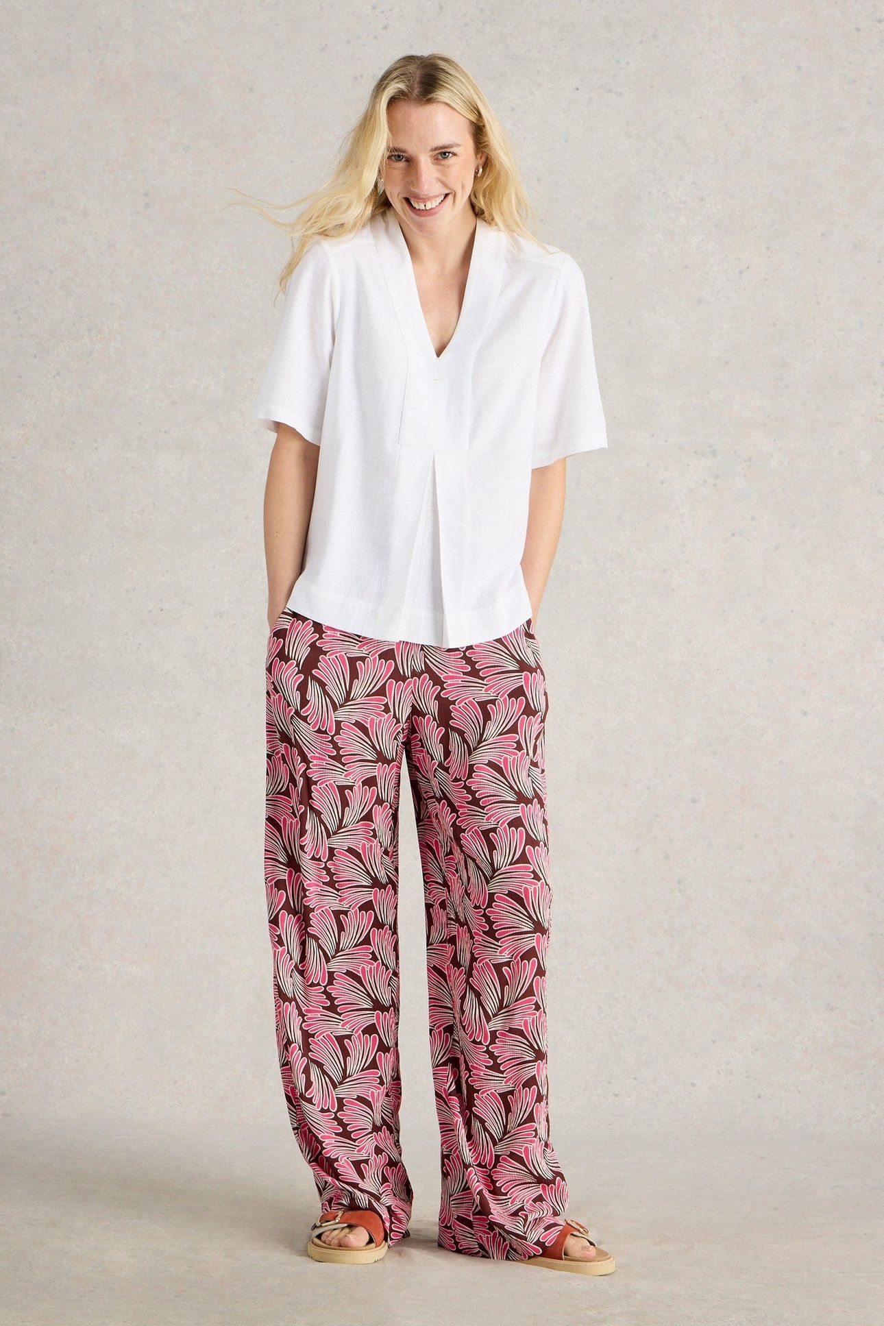 CELIA MIX SS SHIRT BRILLIANT WHITE 1
