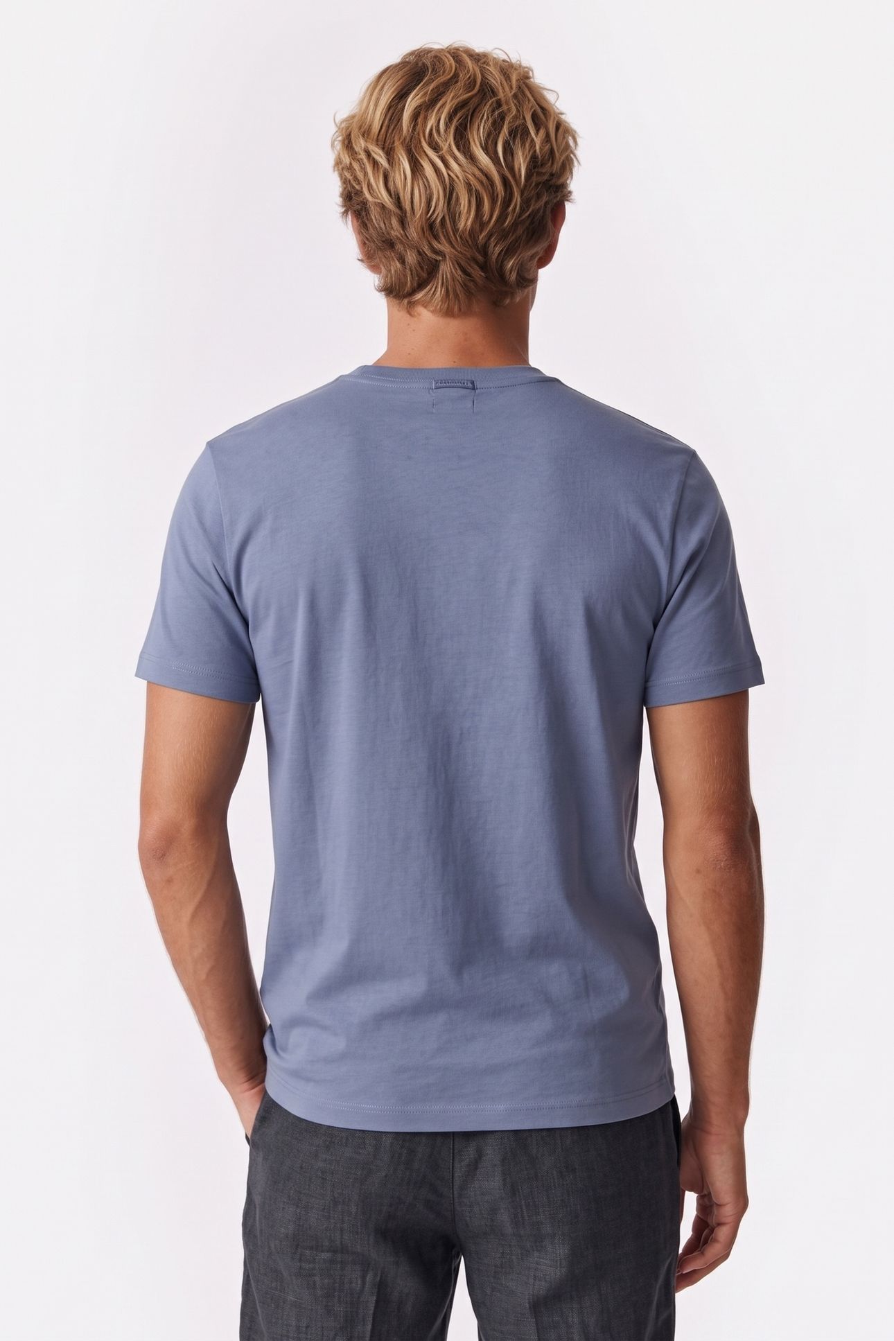 SS 30S MICRO MONOGRAM TEE DUSTY SAILOR BLUE 2