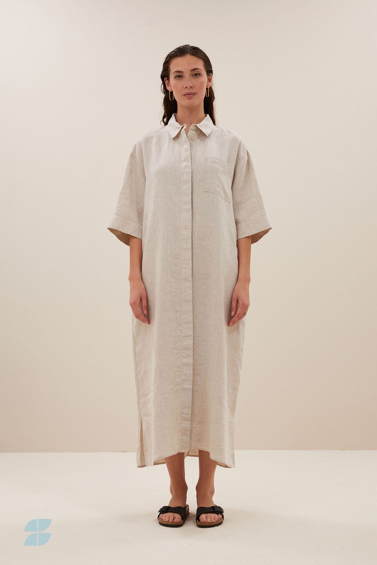 BRUNO LINEN DRESS LINEN 1