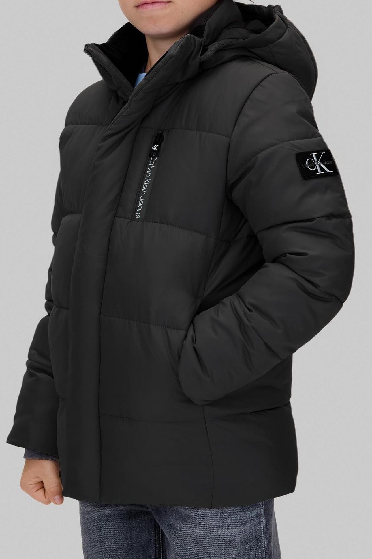 BOYS ESSENTIAL PUFFER JACKET BLACK 3