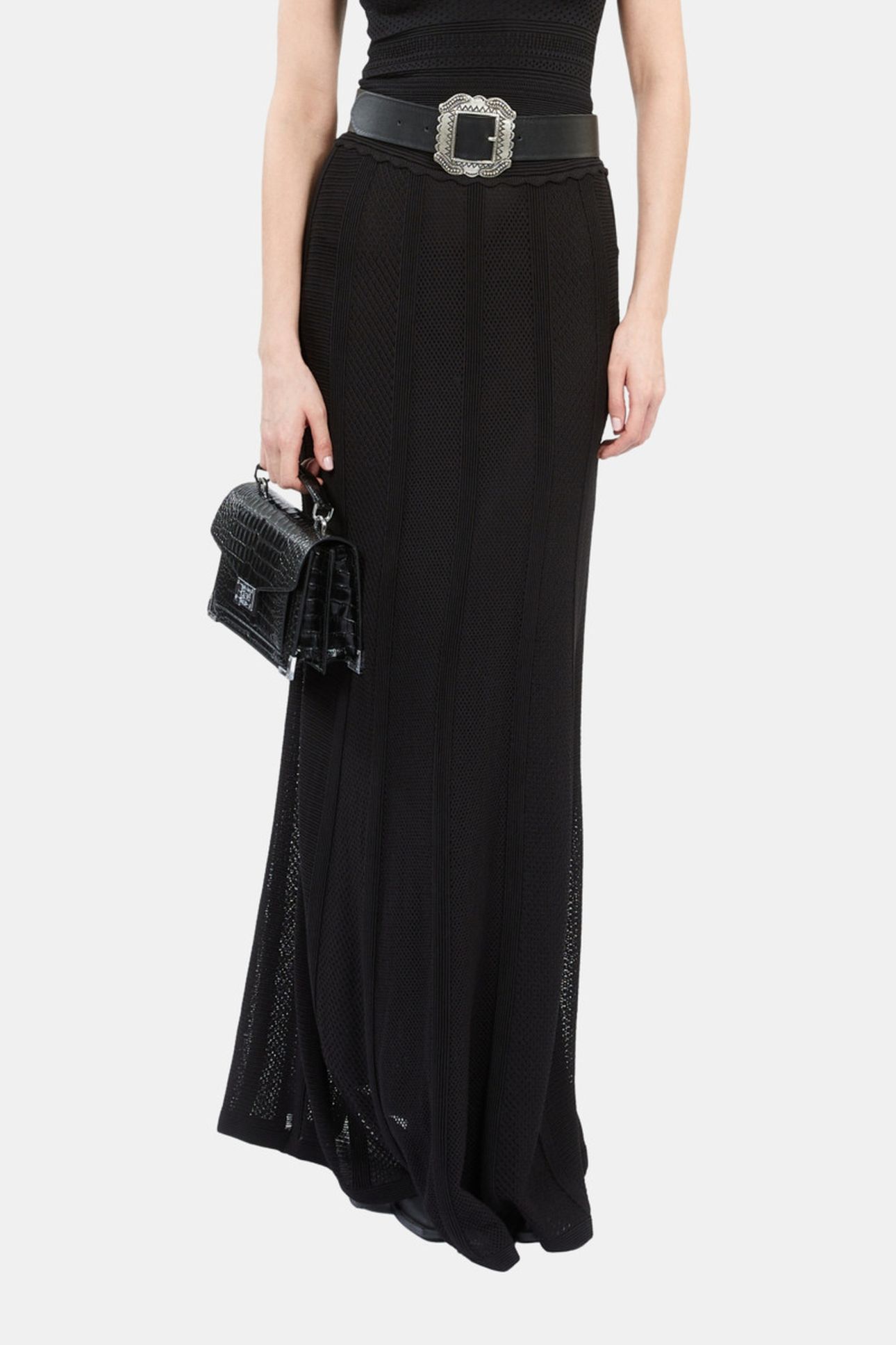 SLEEVELESS TOP WITH STITCHING DETAILS BLACK 3