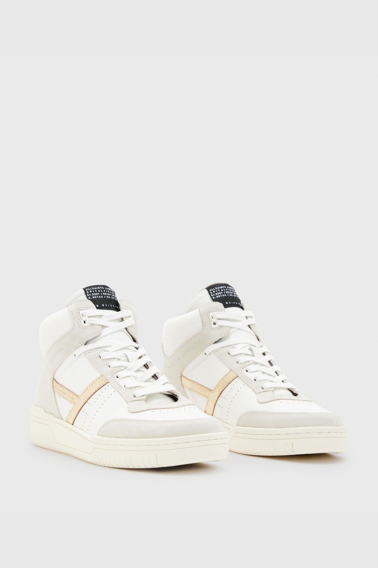 PRO SUEDE HIGH TOP WHITE/GOLD 2