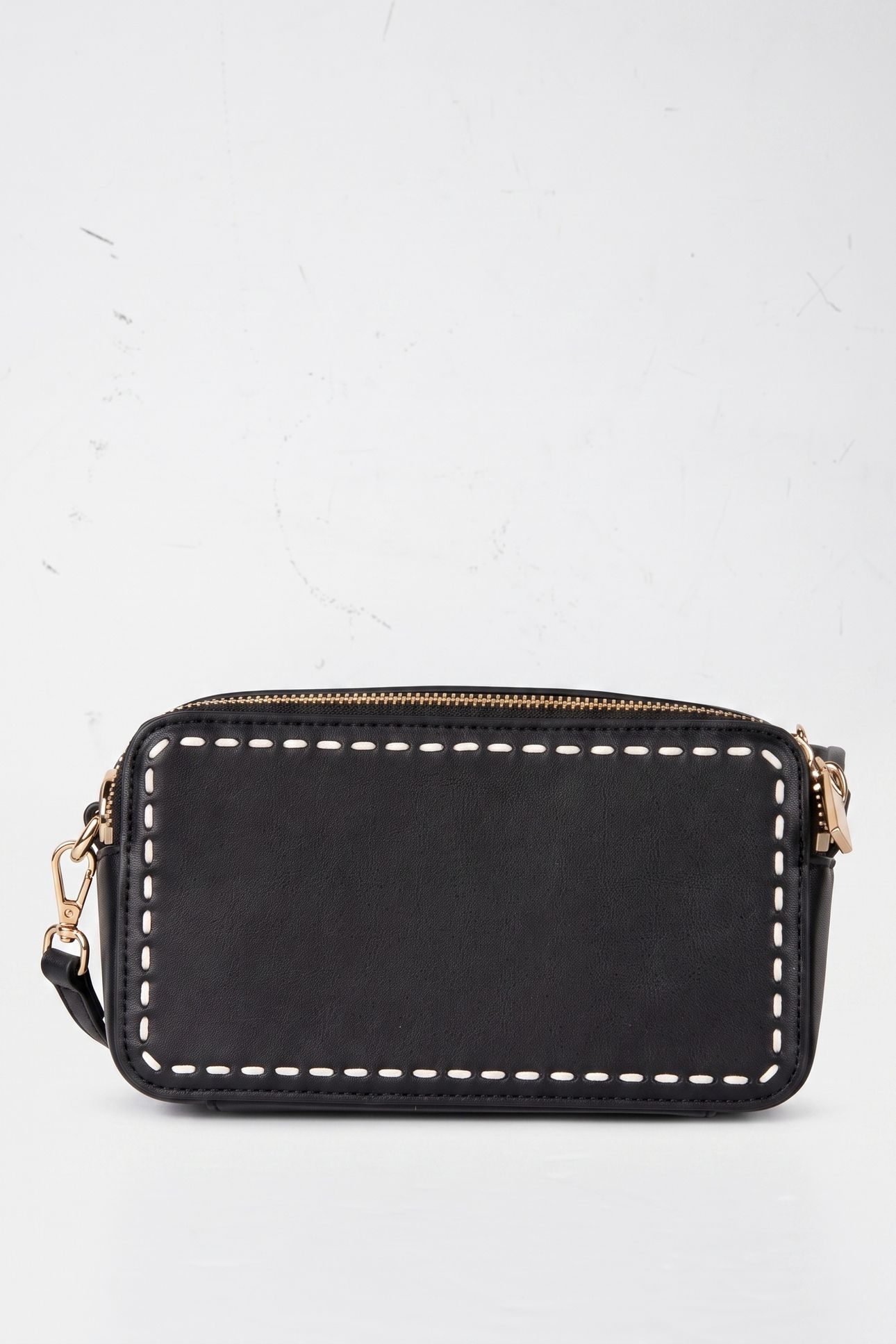 SMALL DOUBLE ZIP CAMRA CROSSBODY BLACK 3