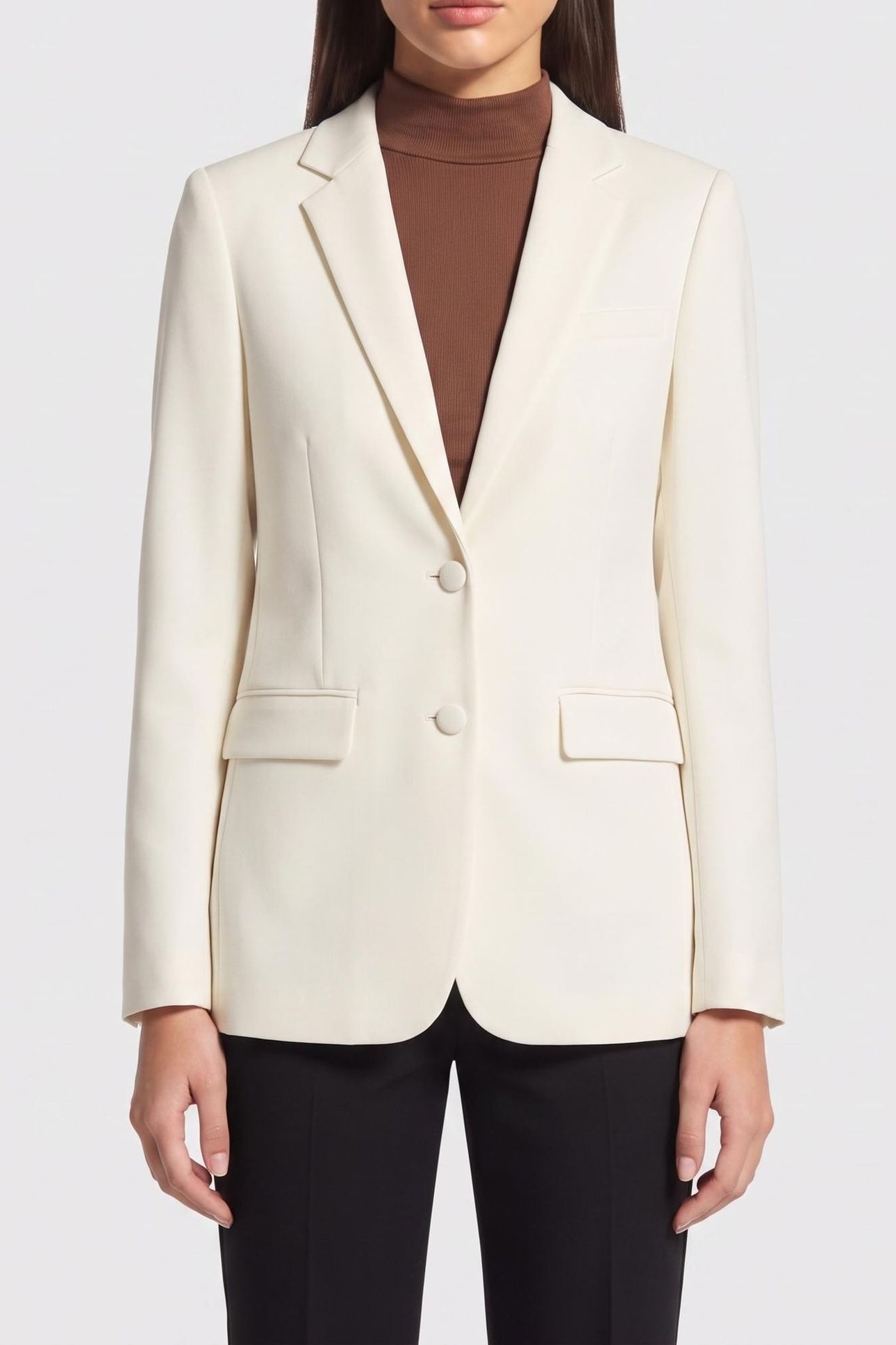 STRAIGHT SUIT JACKET ECRU 1